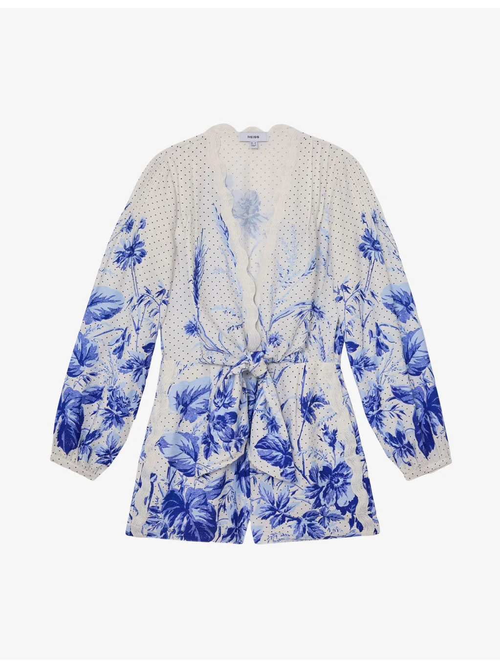 Bonnie Scarf-Print Woven Playsuit - 1