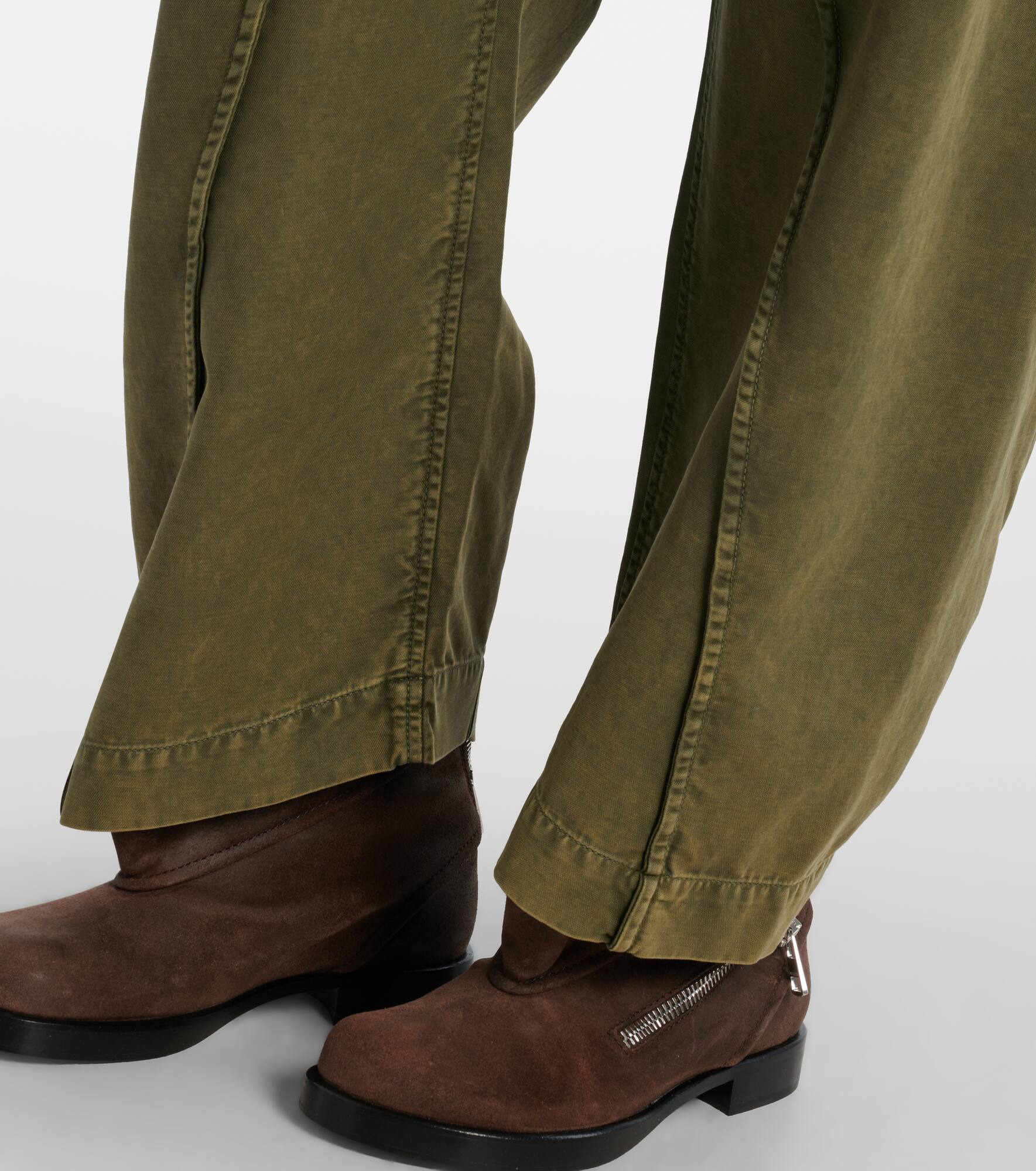 Mid-rise wide-leg jeans - 5
