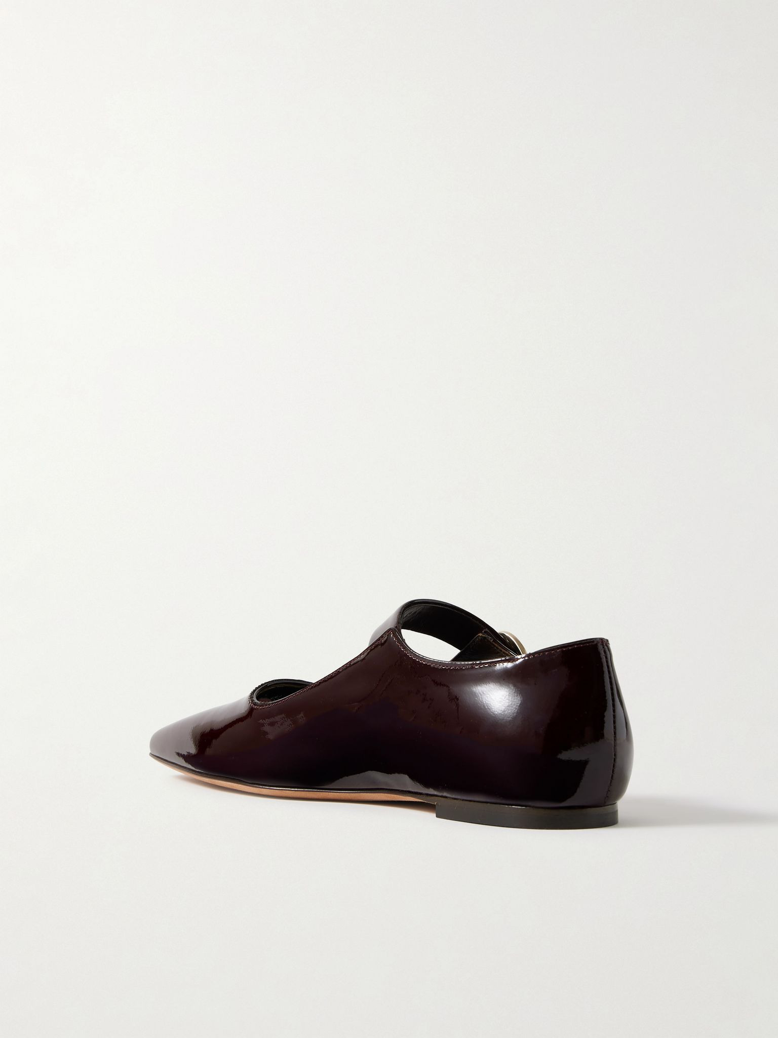 Tramonto patent-leather Mary Jane ballet flats Burgundy - 3