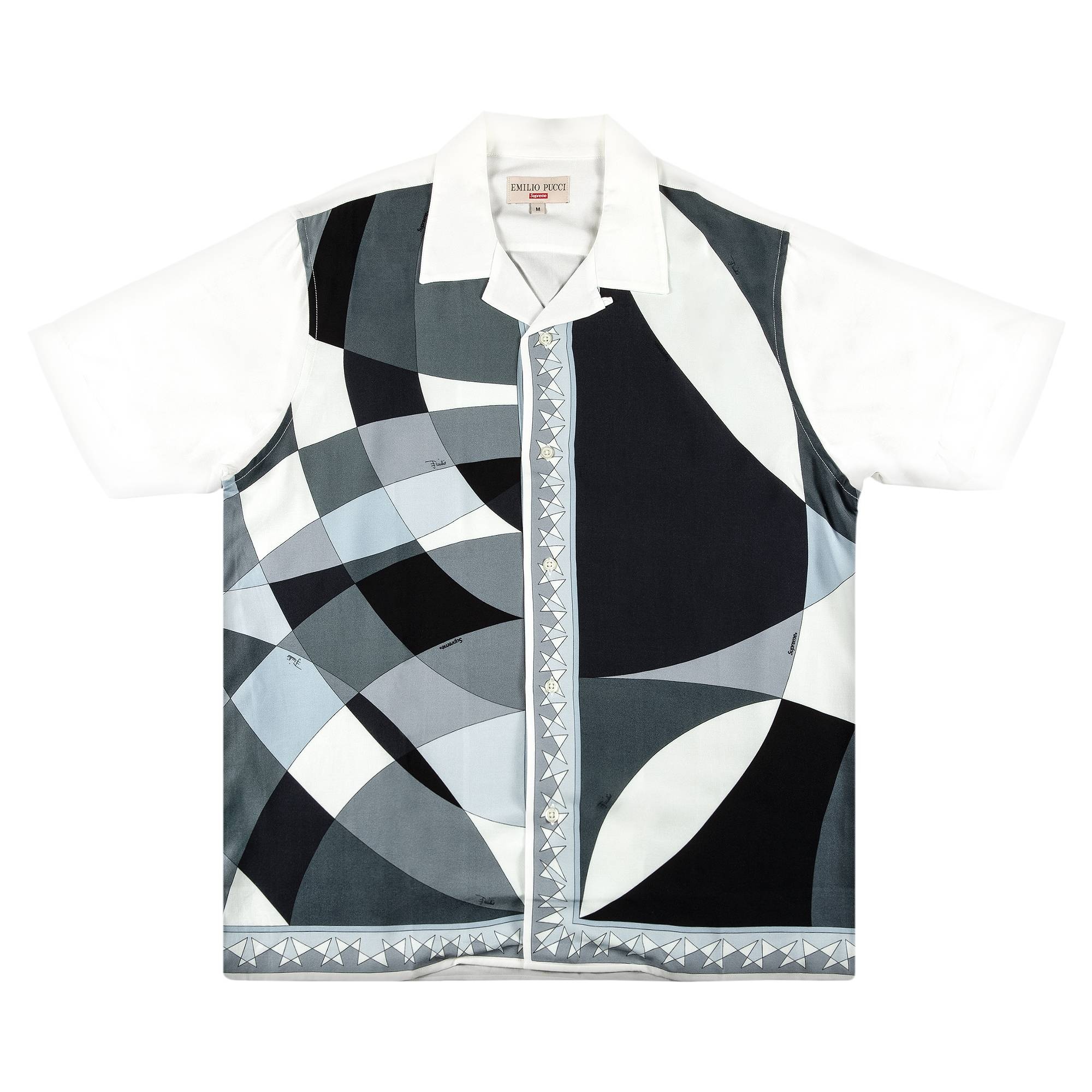 Supreme x Emilio Pucci Short-Sleeve Shirt 'Black' - 1