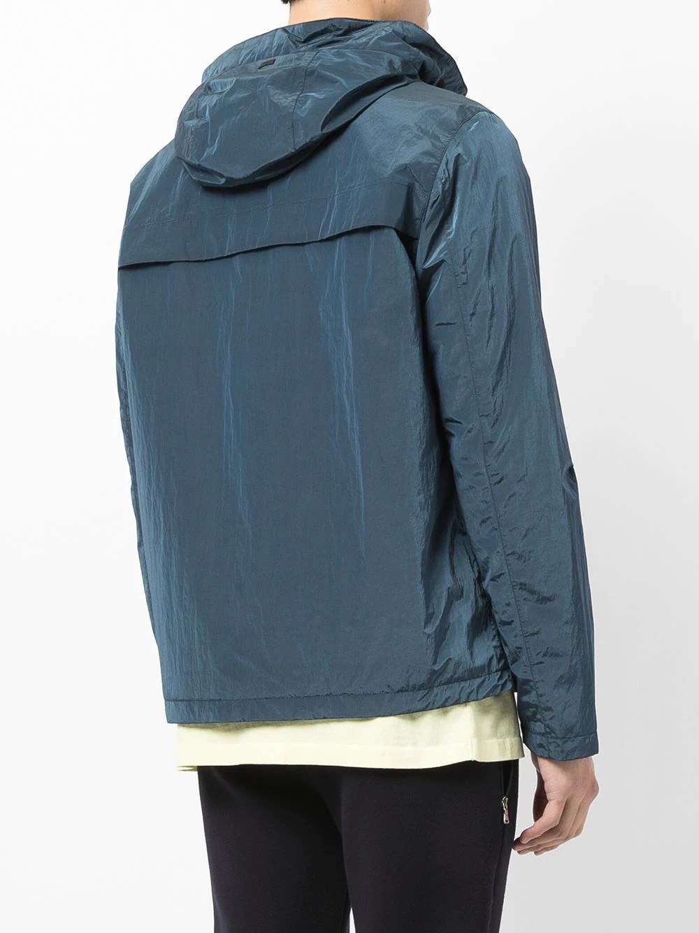 high-shine hooded bomber jacket - 4