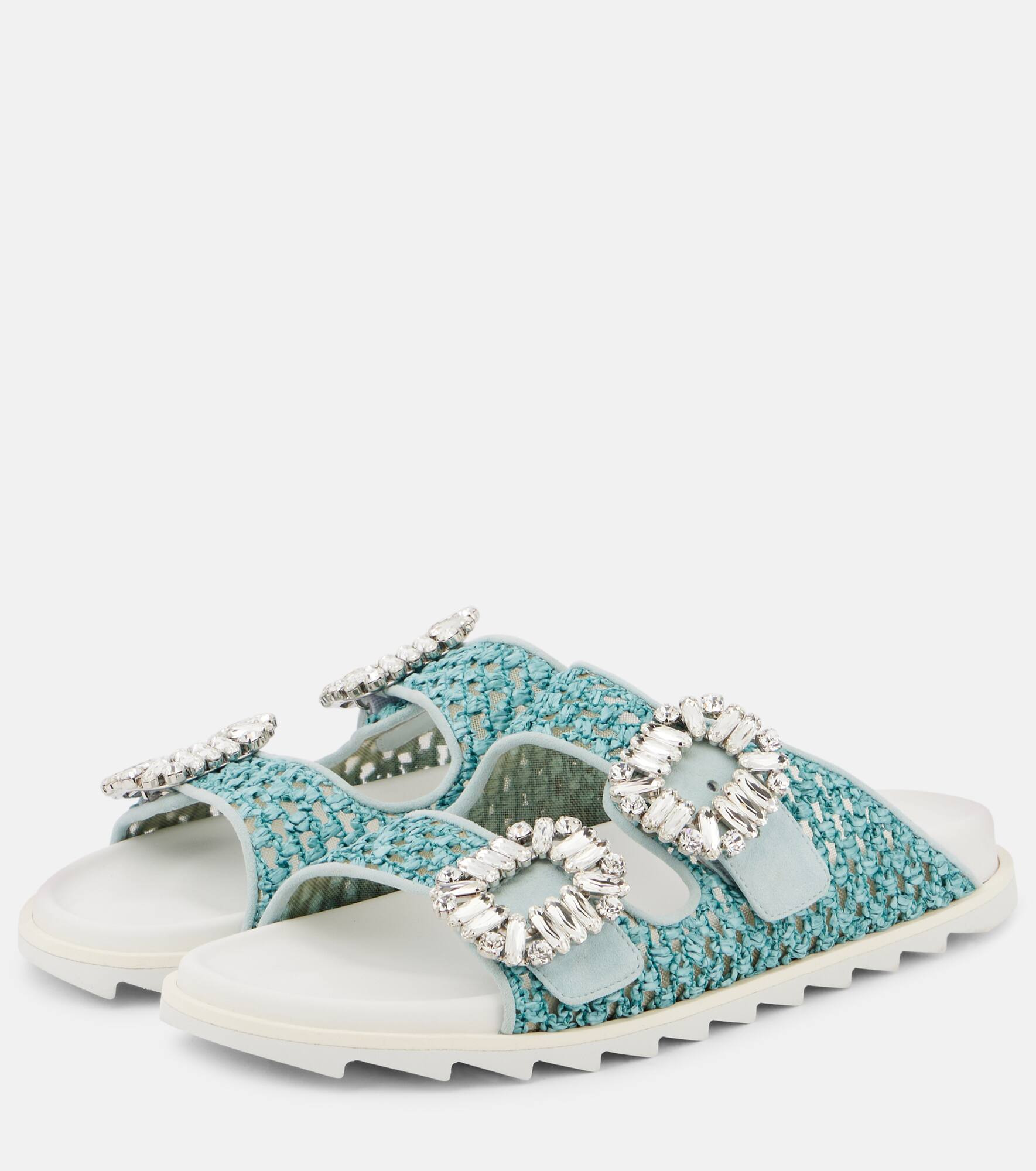 Slidy Viv' crystal-embellished sandals - 4