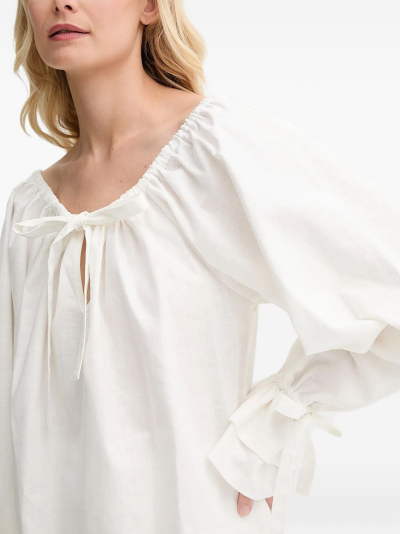 tie ruffle blouse 5