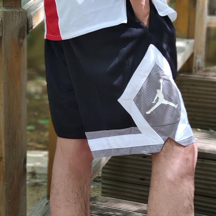 Air Jordan Drawstring Casual Sports Shorts Black CZ2505-010 - 6