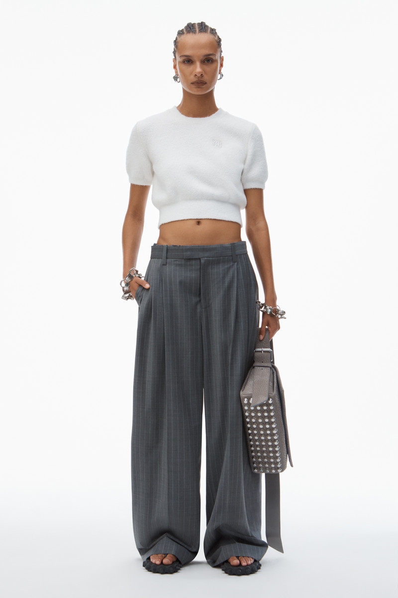 Alexander Wang Logo Cropped Sweater Tee outlook