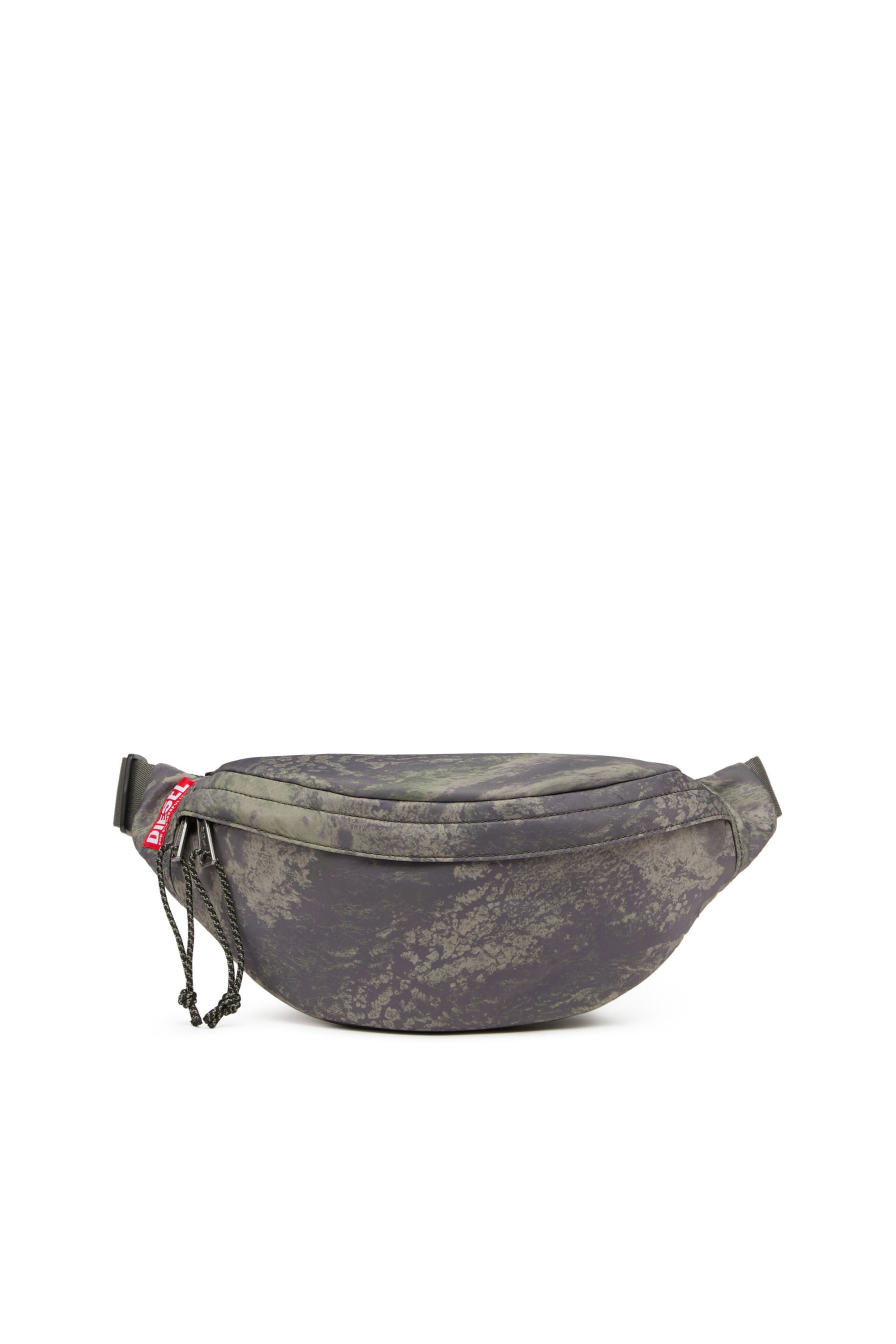 ★ DIESEL ★ RAVE BELTBAG X ボディバッグ Men's Rave Beltbag X - Belt bag in faded denim | Black | Diesel