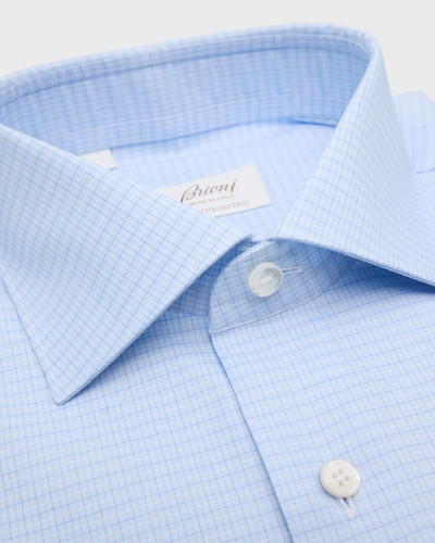 Brioni Men's Ventiquattro Cotton Check Dress Shirt outlook