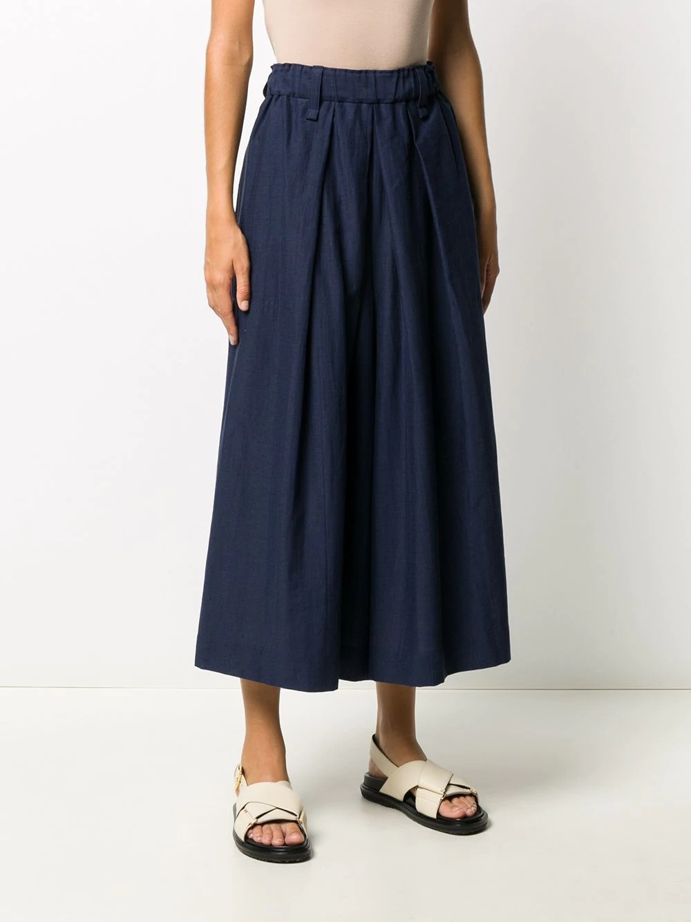 high-waisted wide trousers - 3