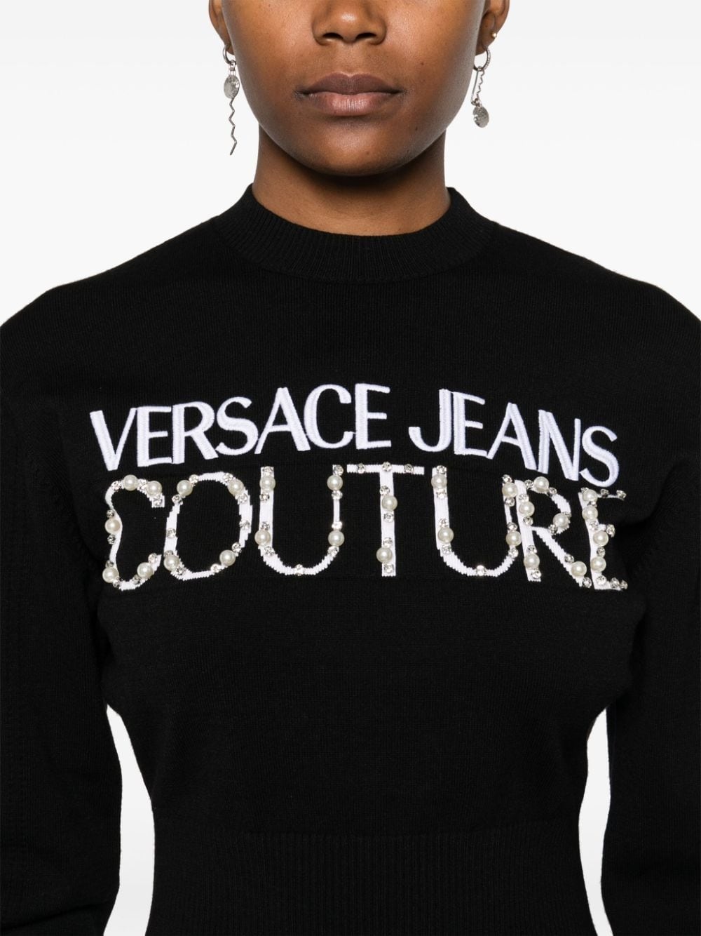 logo-embroidered sweater - 5