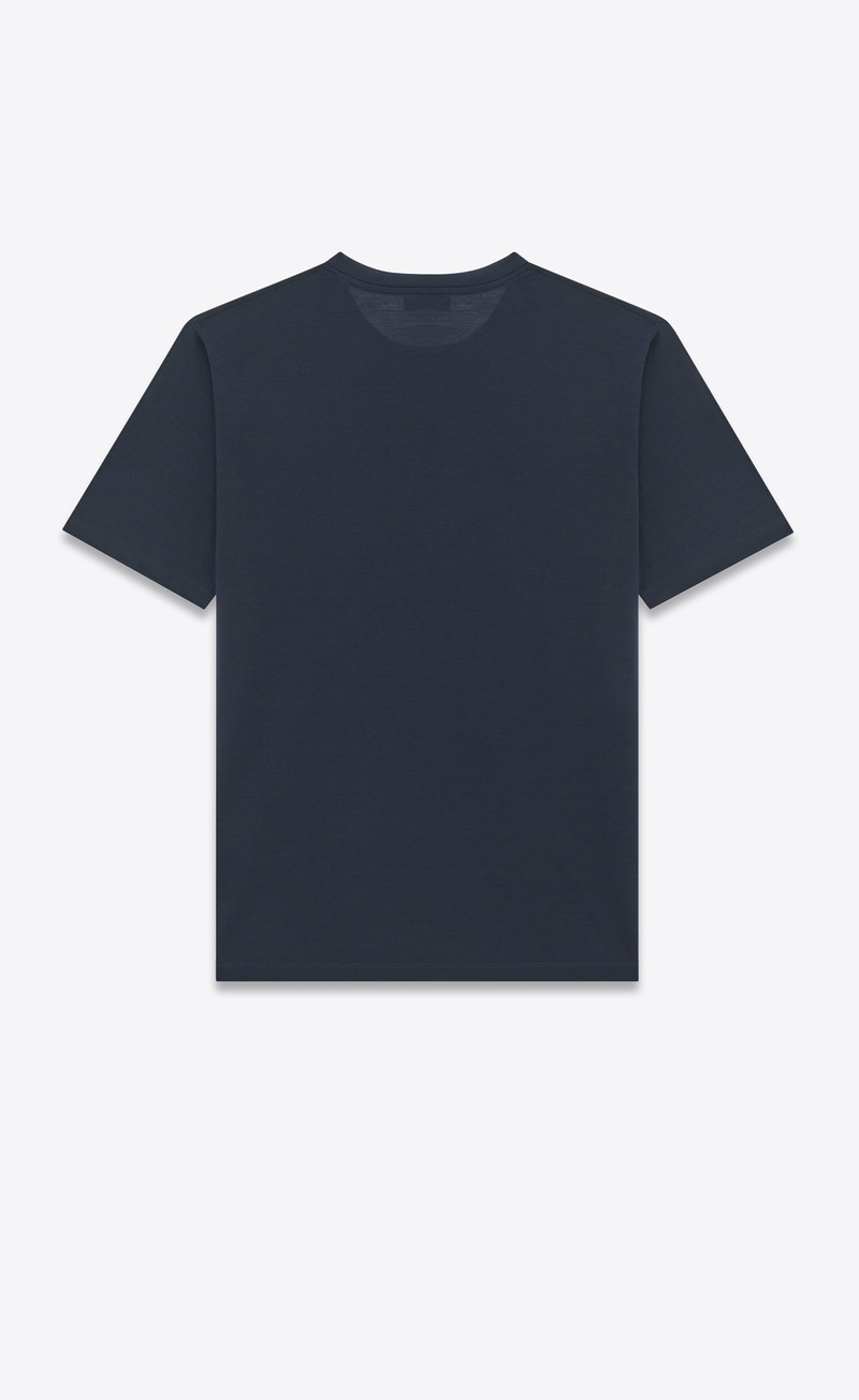 SAINT LAURENT cassandre t-shirt in wool silk jersey outlook