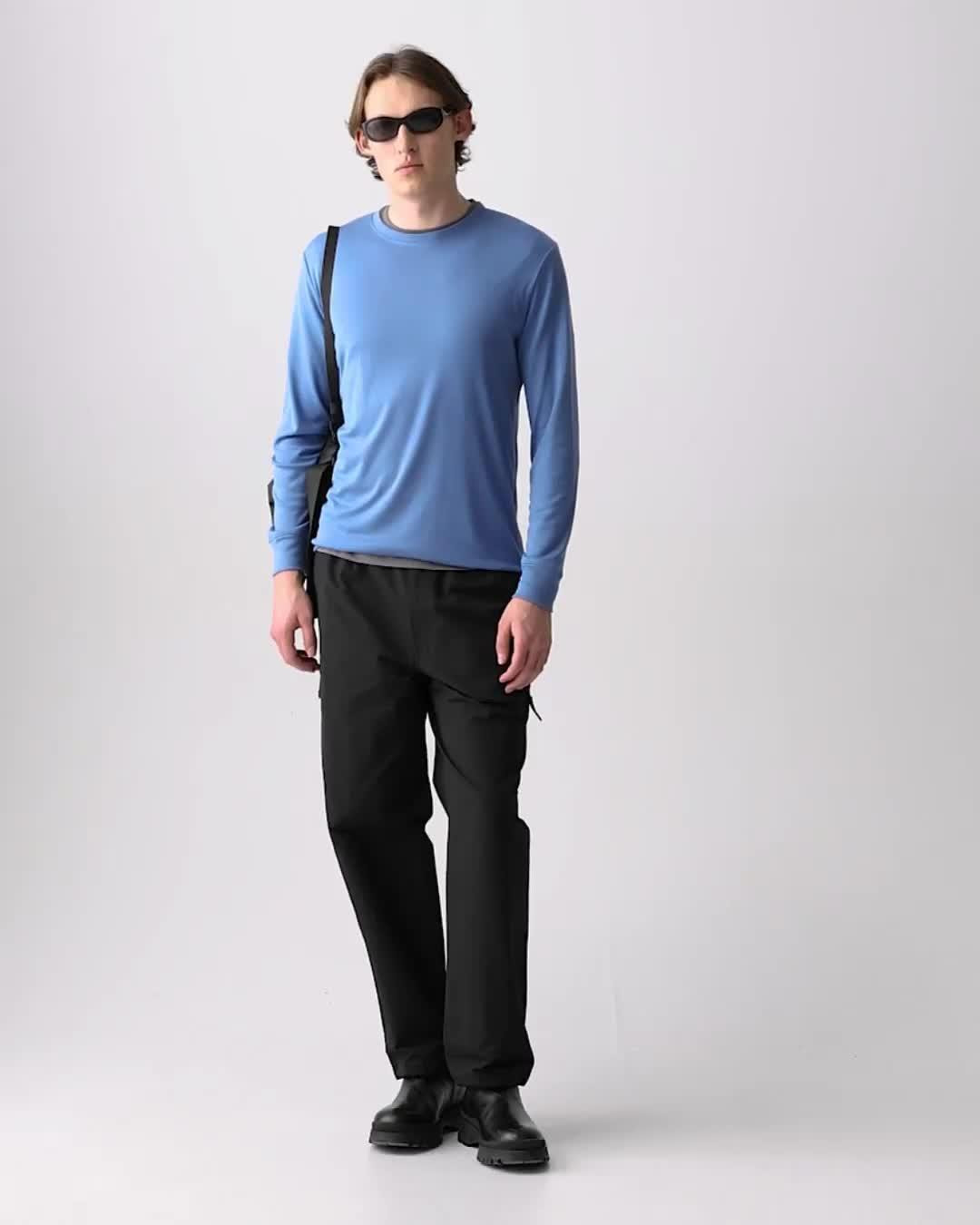 Essential Long-Sleeve Tee in Anemone Modal Jersey - 7
