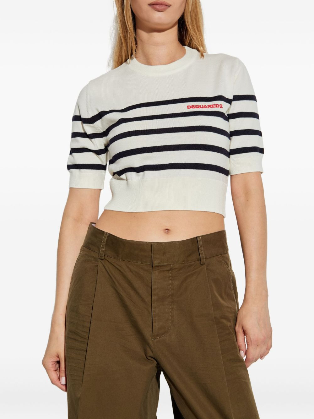 embroidered-logo T-shirt - 3