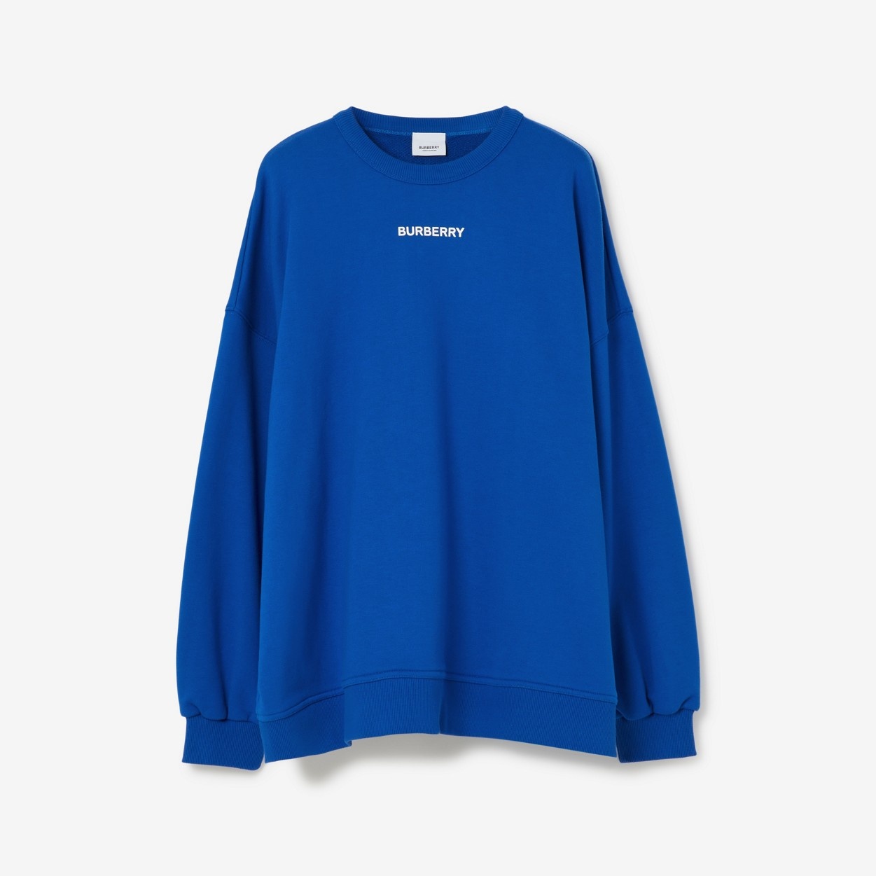 Logo Print Cotton Oversized Sweatshirt - 1