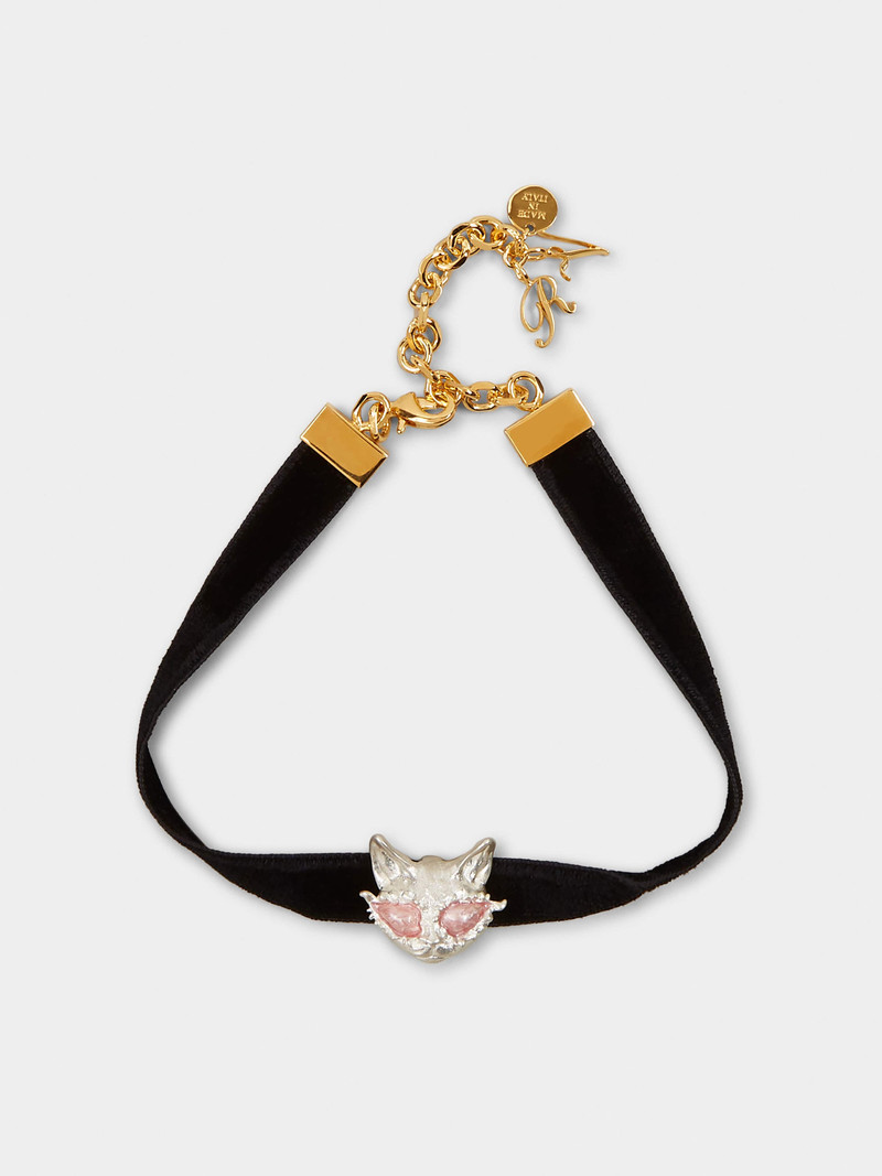 Psychedelicat Choker in Velvet 1