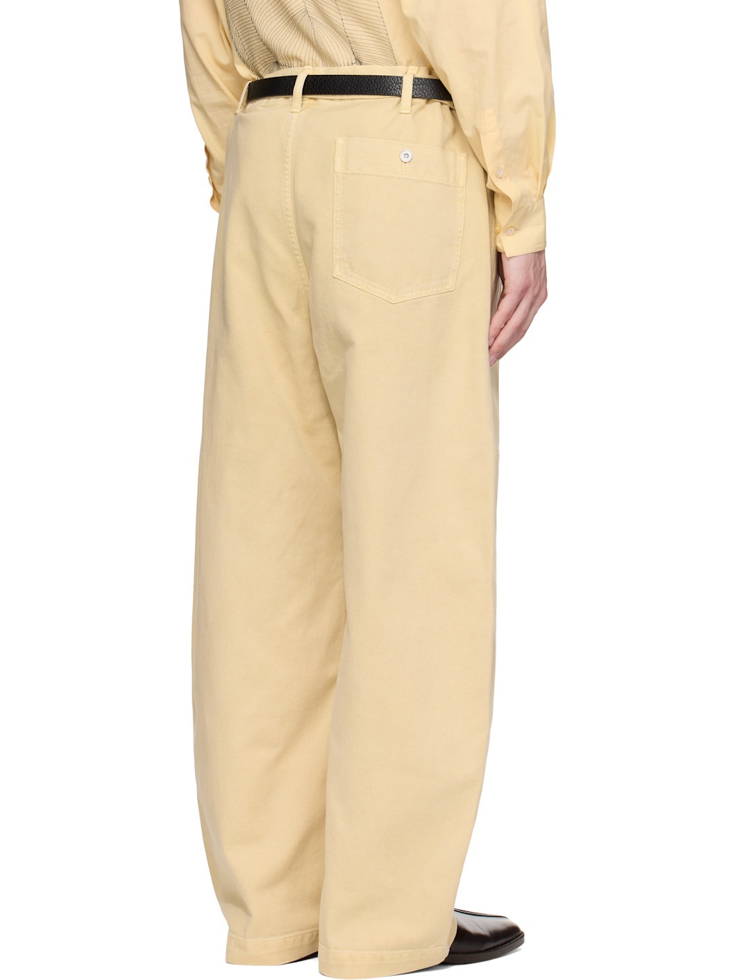 Beige Big Work Jeans - 3