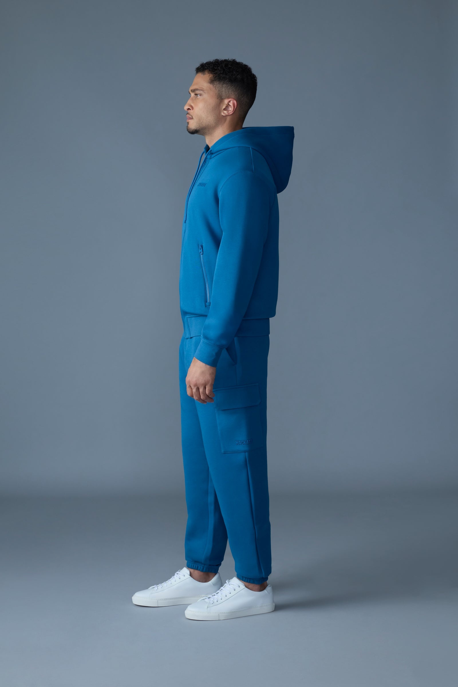 KRYSTOS Double-face Jersey zip-up hoodie - 5