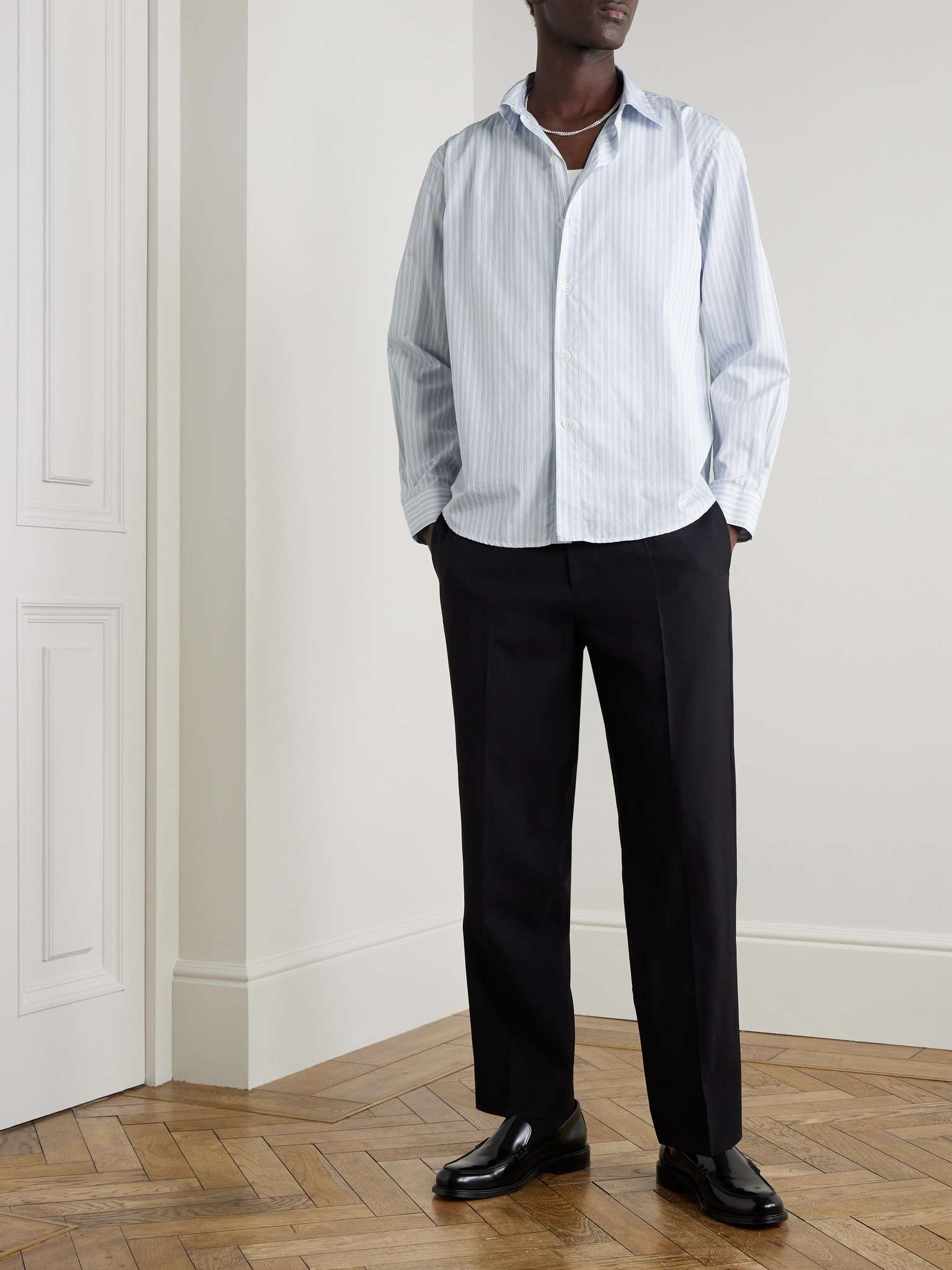 Common Pinstriped Cotton Shirt - 2