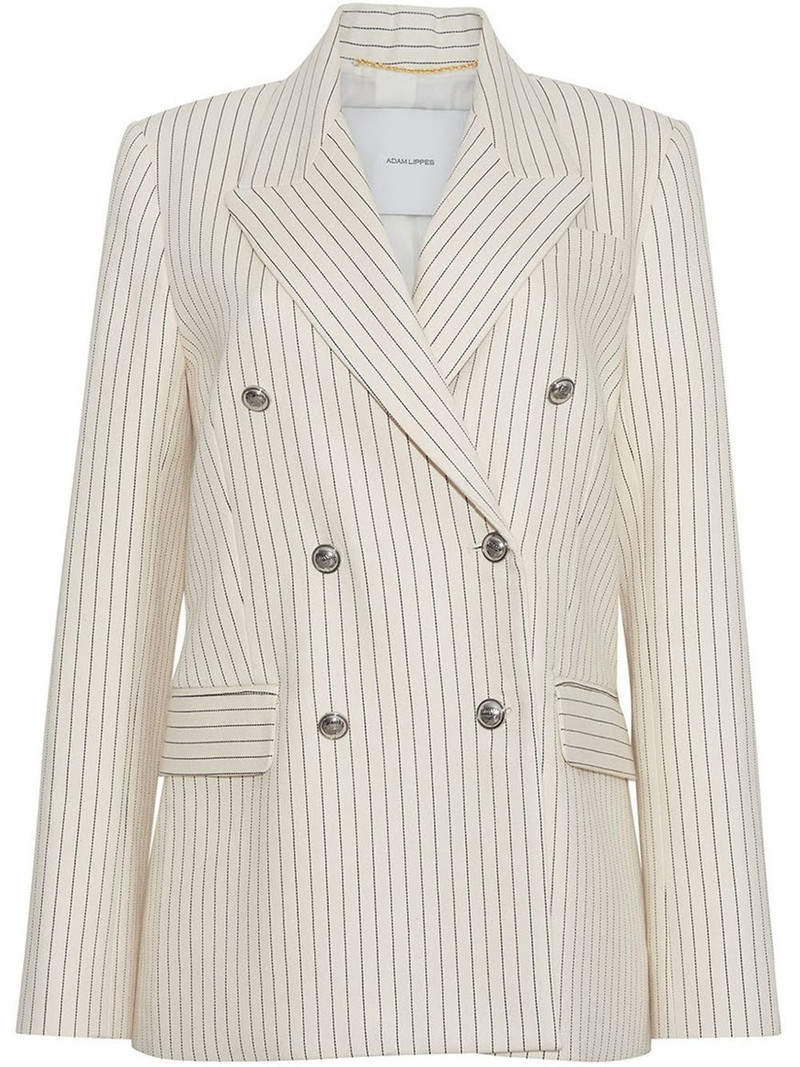 pinstriped twill blazer 1