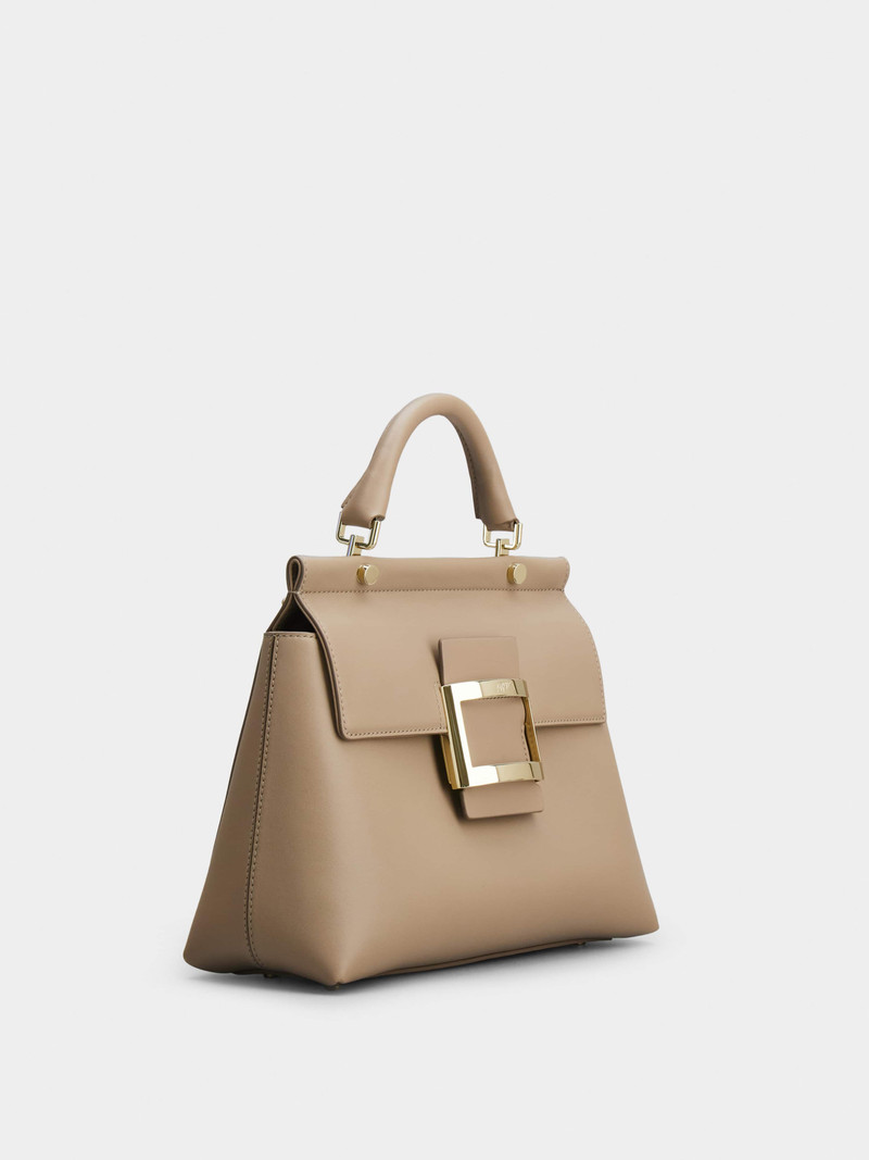 Roger Vivier Viv' Cabas Metal Buckle Bag in Leather outlook