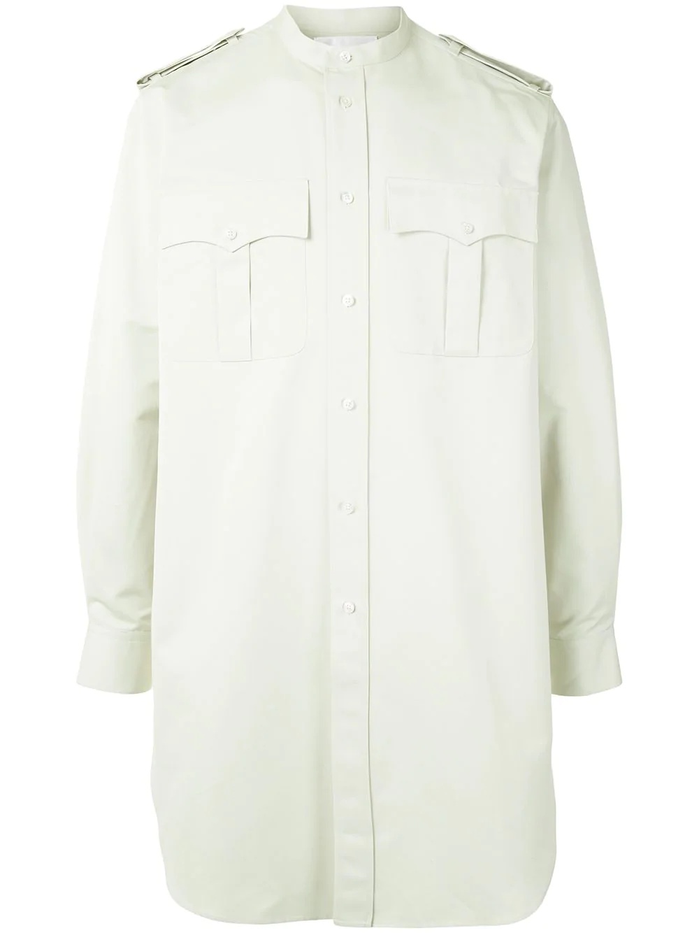 pocket front cotton shirt - 1