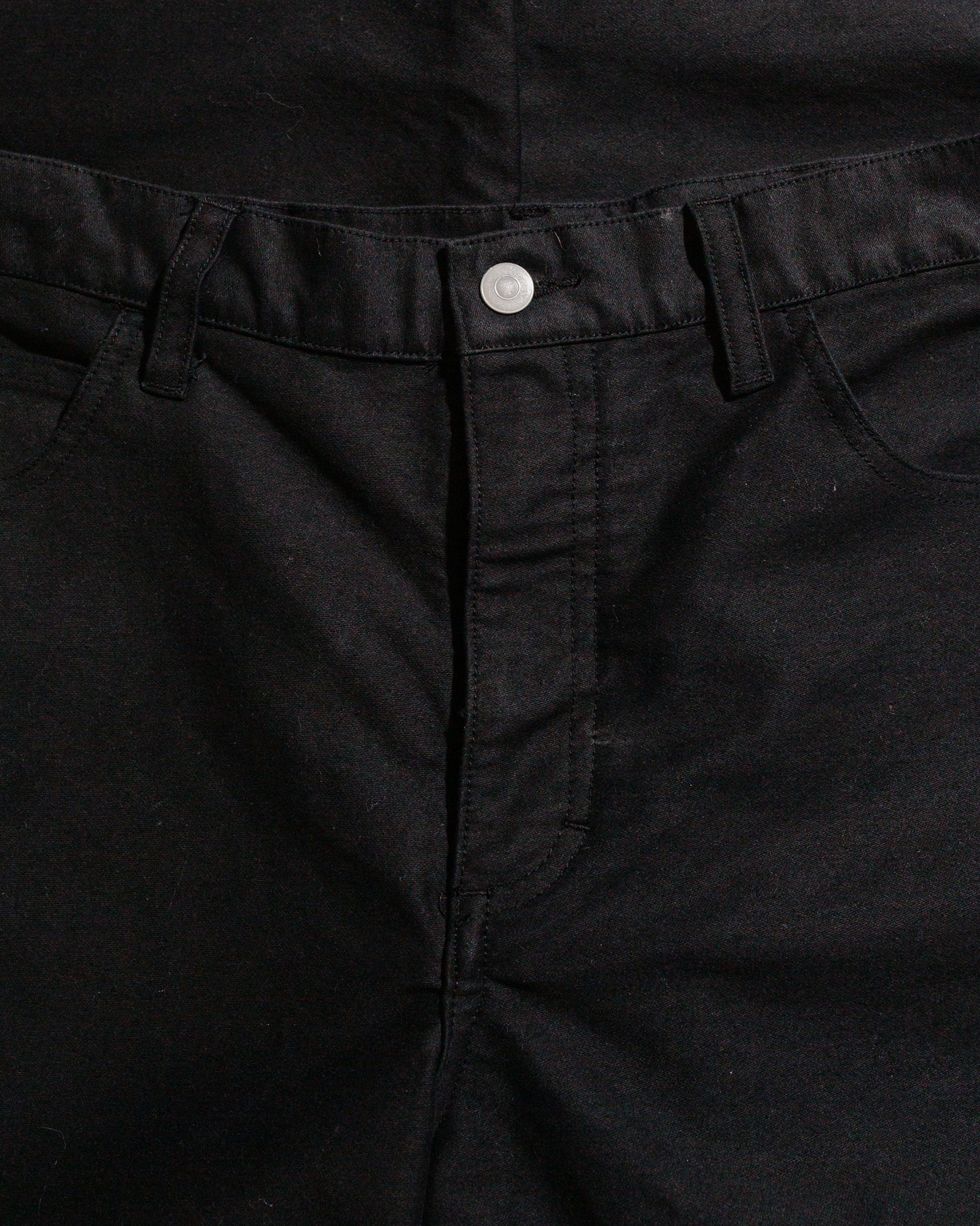 5PKT Jean Black Cotton Moleskin - 5
