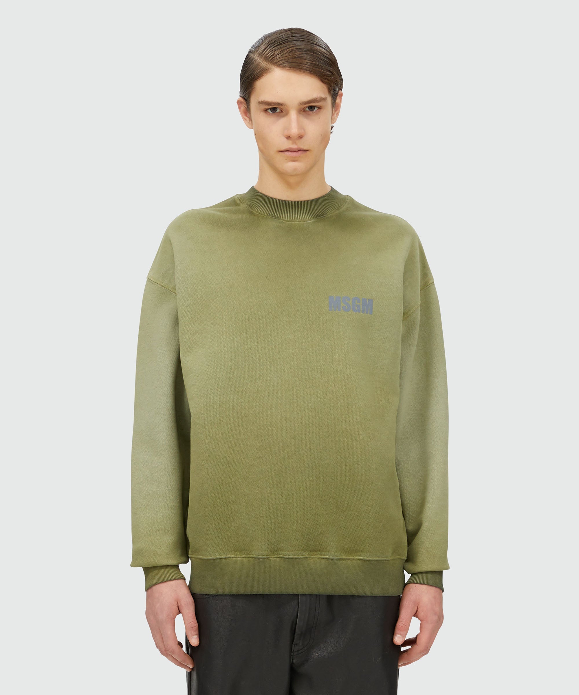 Jersey sweatshirt with reflective logo - 2