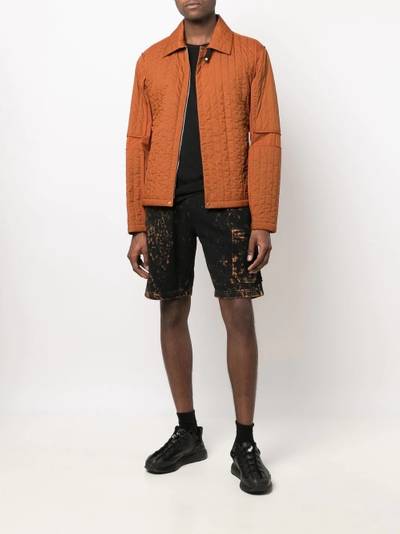 Stone Island bleach-wash knee-length shorts outlook