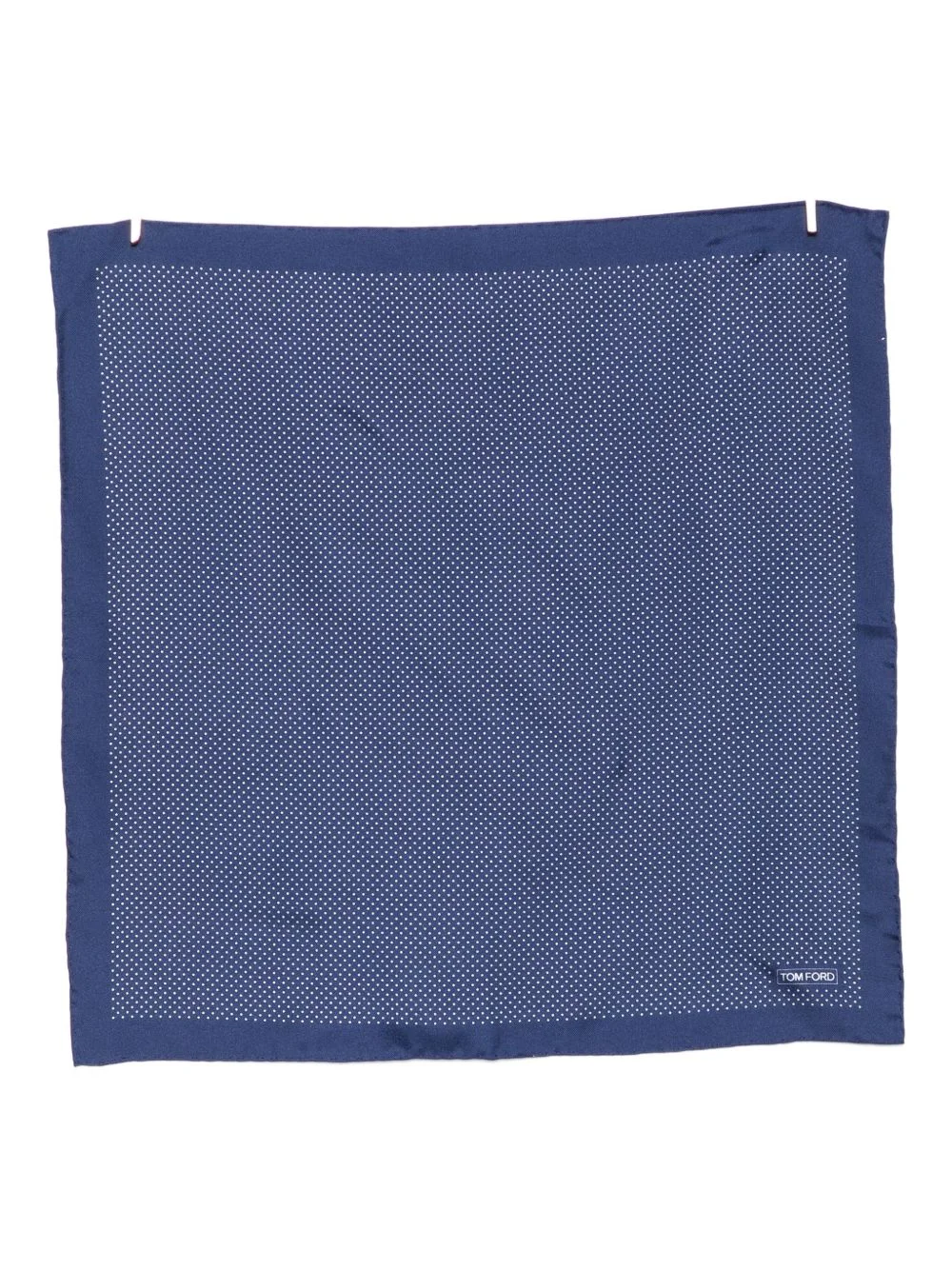 dot-print silk pocket scarf - 1