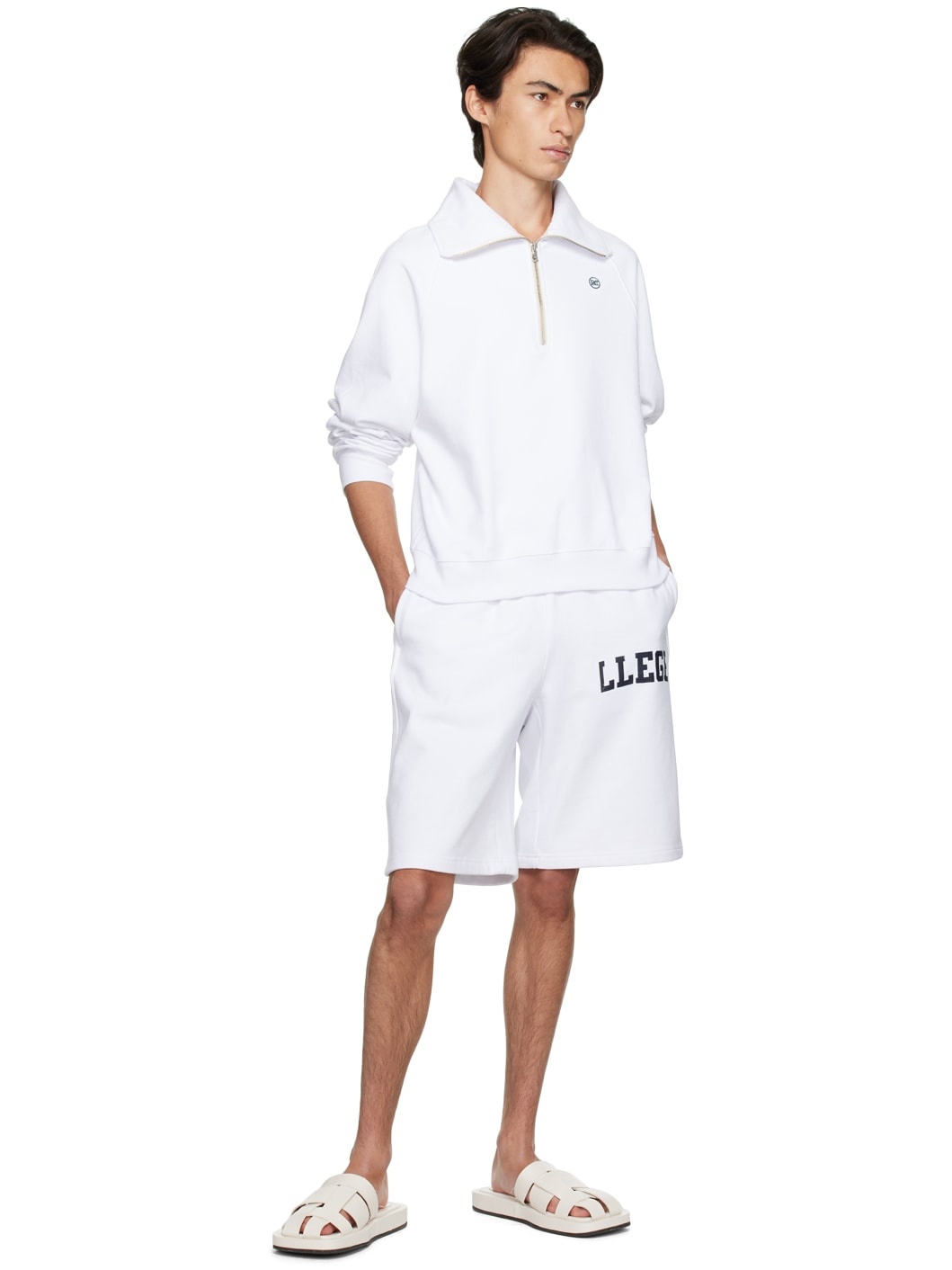 SSENSE Exclusive White Embroidered Sweatshirt - 4