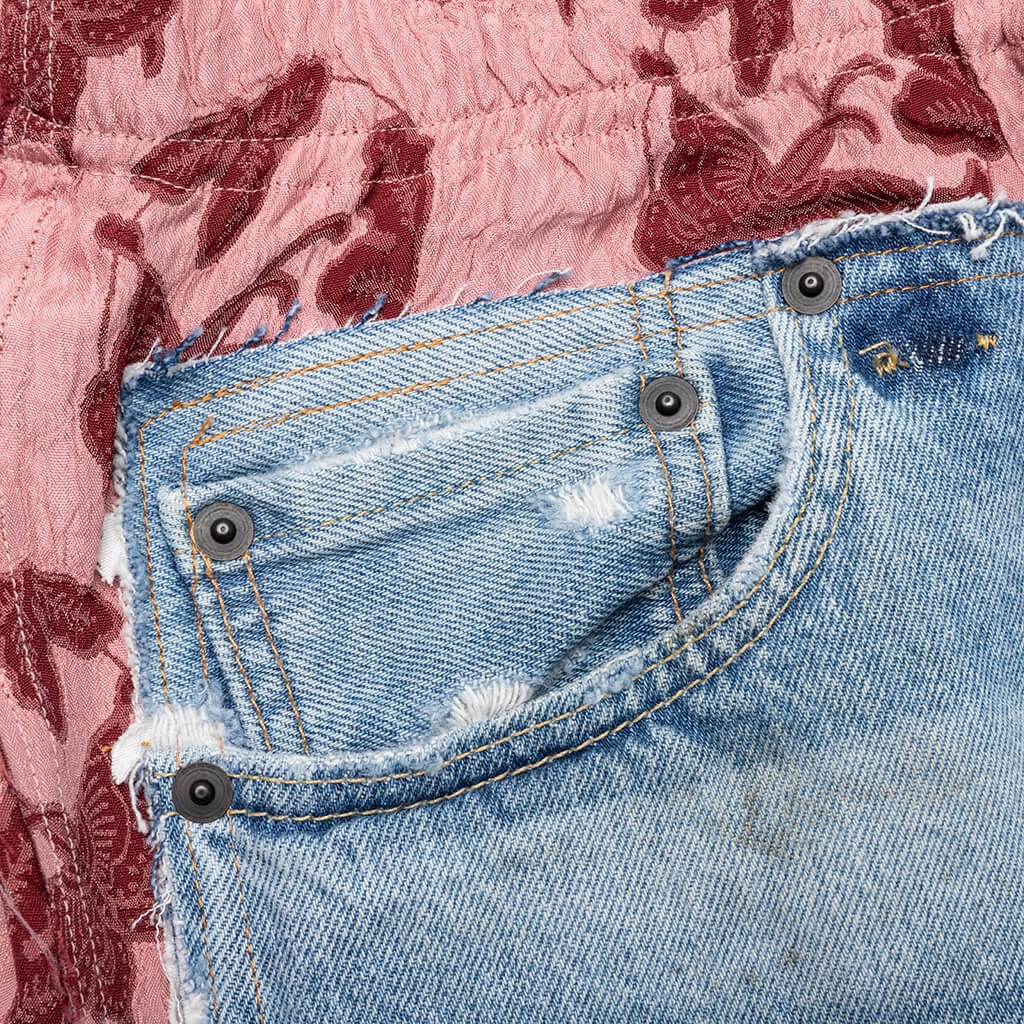 JEAN PANT COVERED PANT - PINK - 4