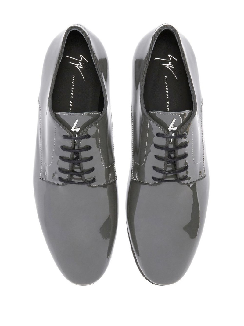 patent-leather lace-up loafers 4