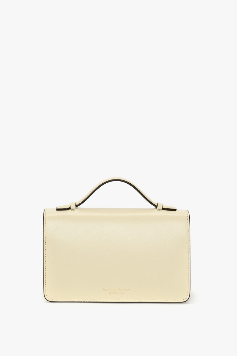 Victoria Beckham Mini Dorian Bag In Ivory Smooth Leather outlook