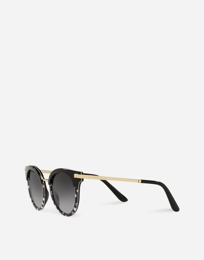 Dolce & Gabbana Half print sunglasses outlook