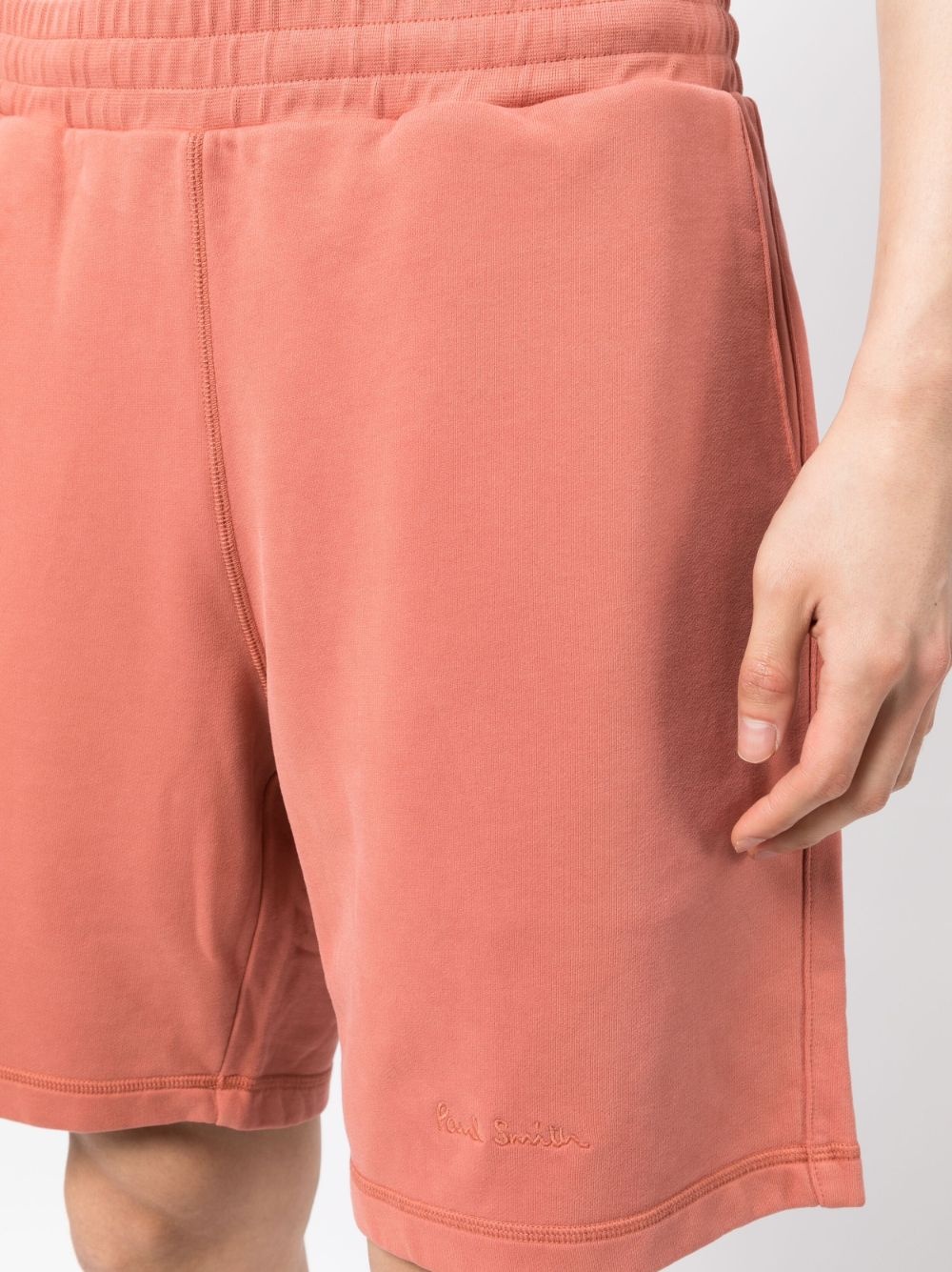 ORGANIC-COTTON TRACK SHORTS - 4