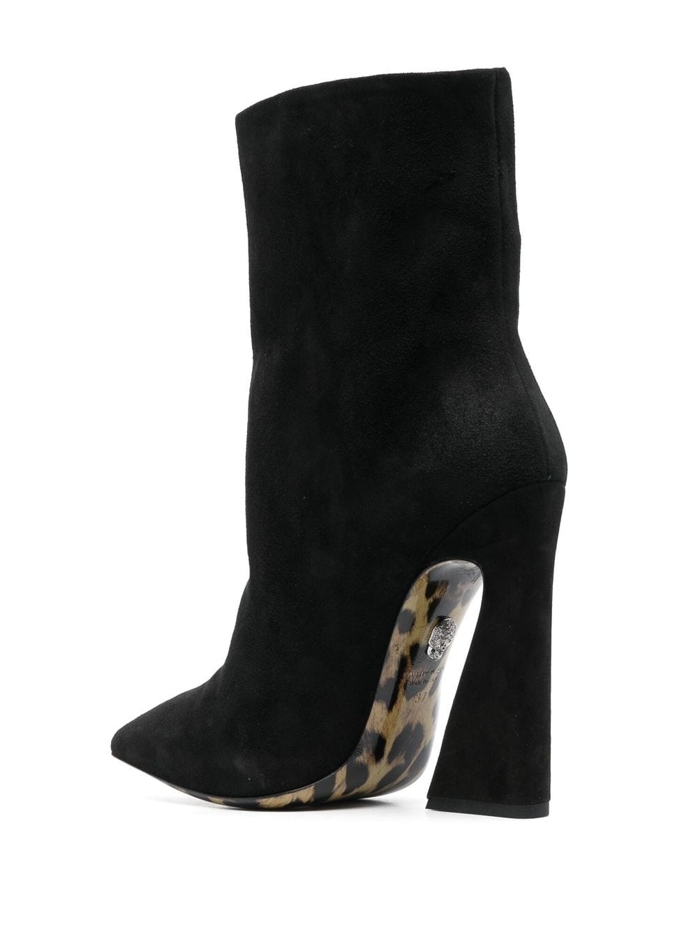 leopard-sole 130mm ankle boots - 3
