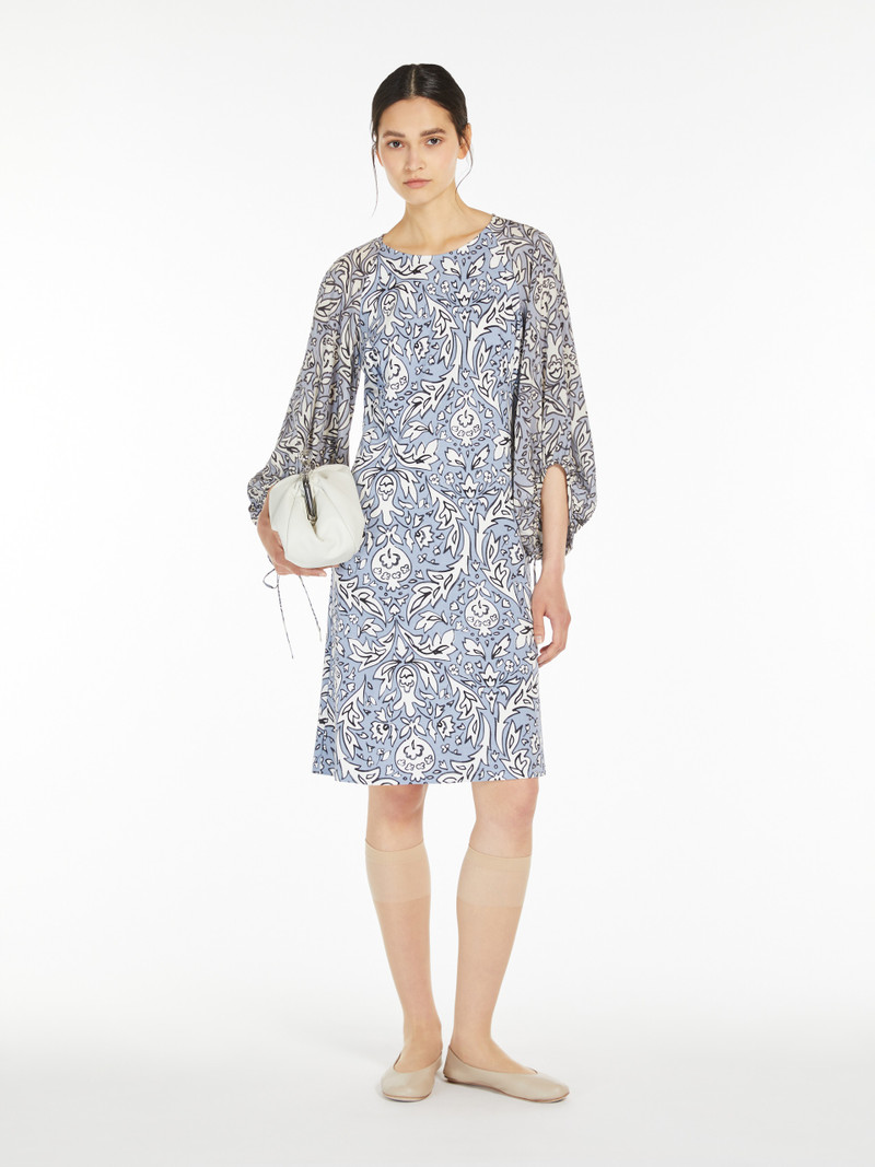 WEEKEND Max Mara ORATA Flowing jersey and silk dress outlook