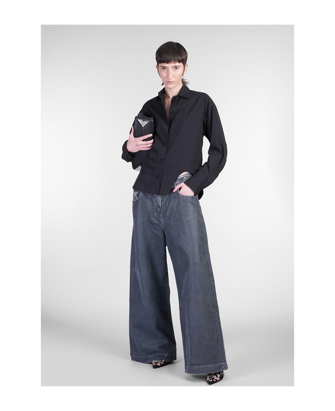Shirt In Black Cotton - 2