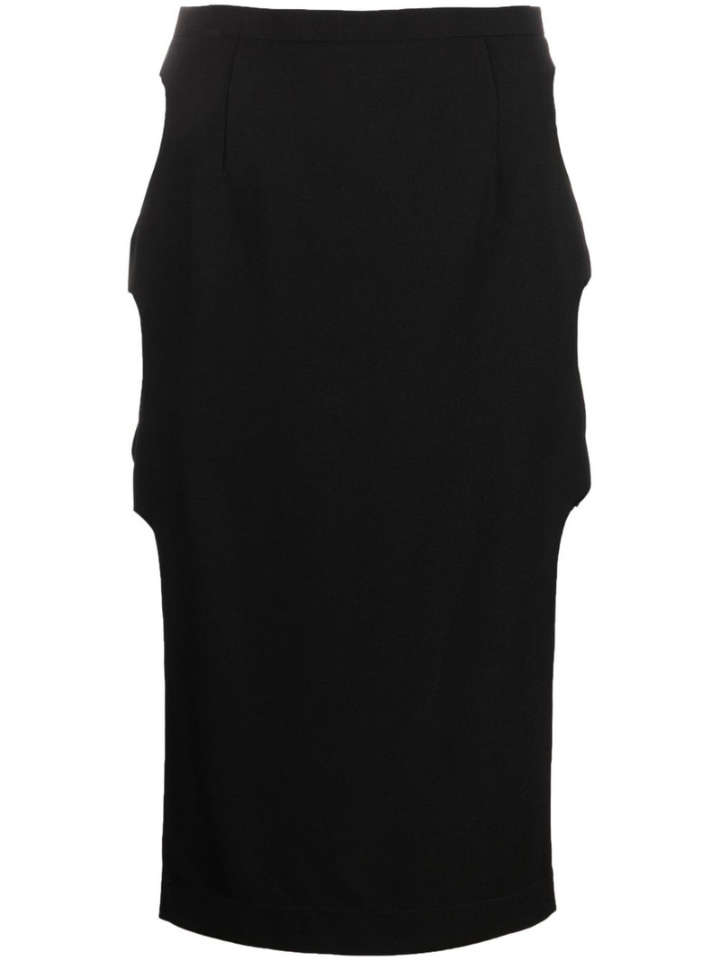 cut-out midi skirt 1