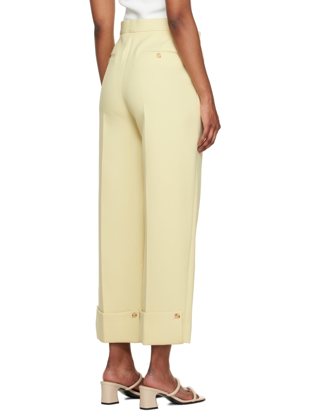 Yellow Roll-Up Trousers - 3