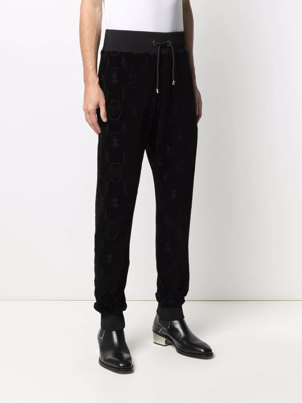 debossed-monogram track pants - 3