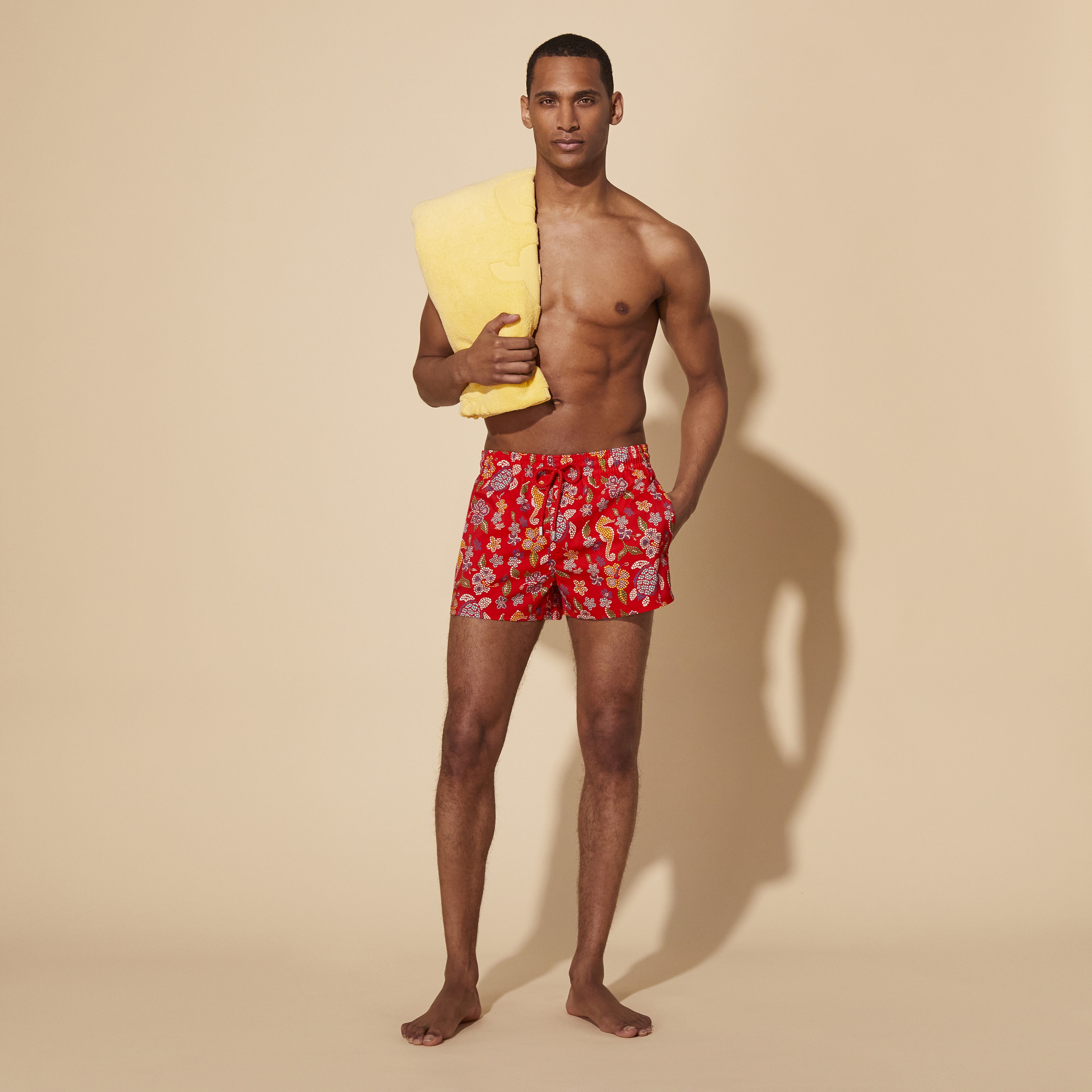 Men Short Swim Trunks Mosaïque - 5