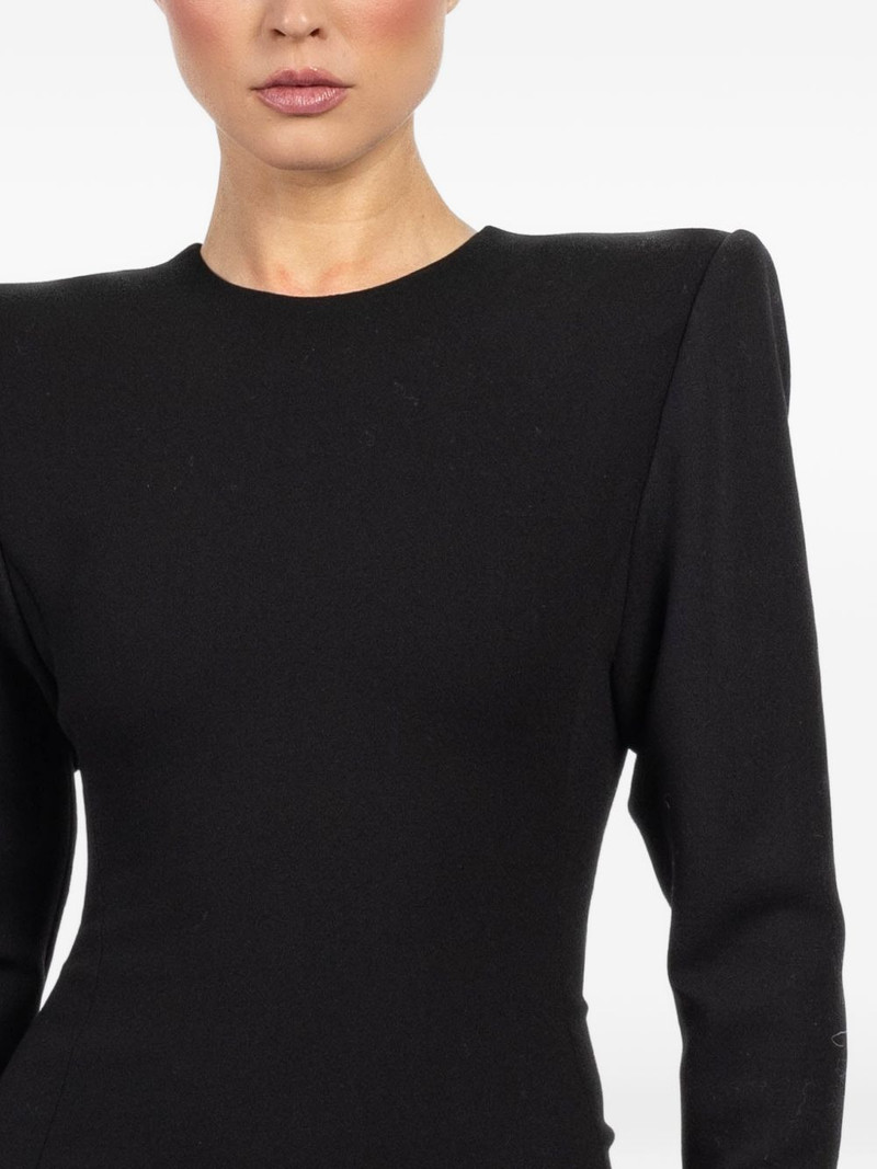 shoulder-pad maxi dress 5
