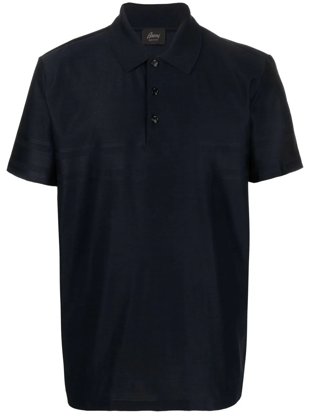 striped short-sleeve polo shirt - 1