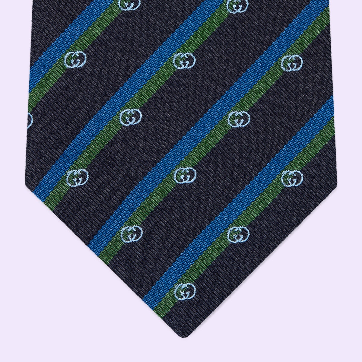 Interlocking G silk jacquard tie - 4