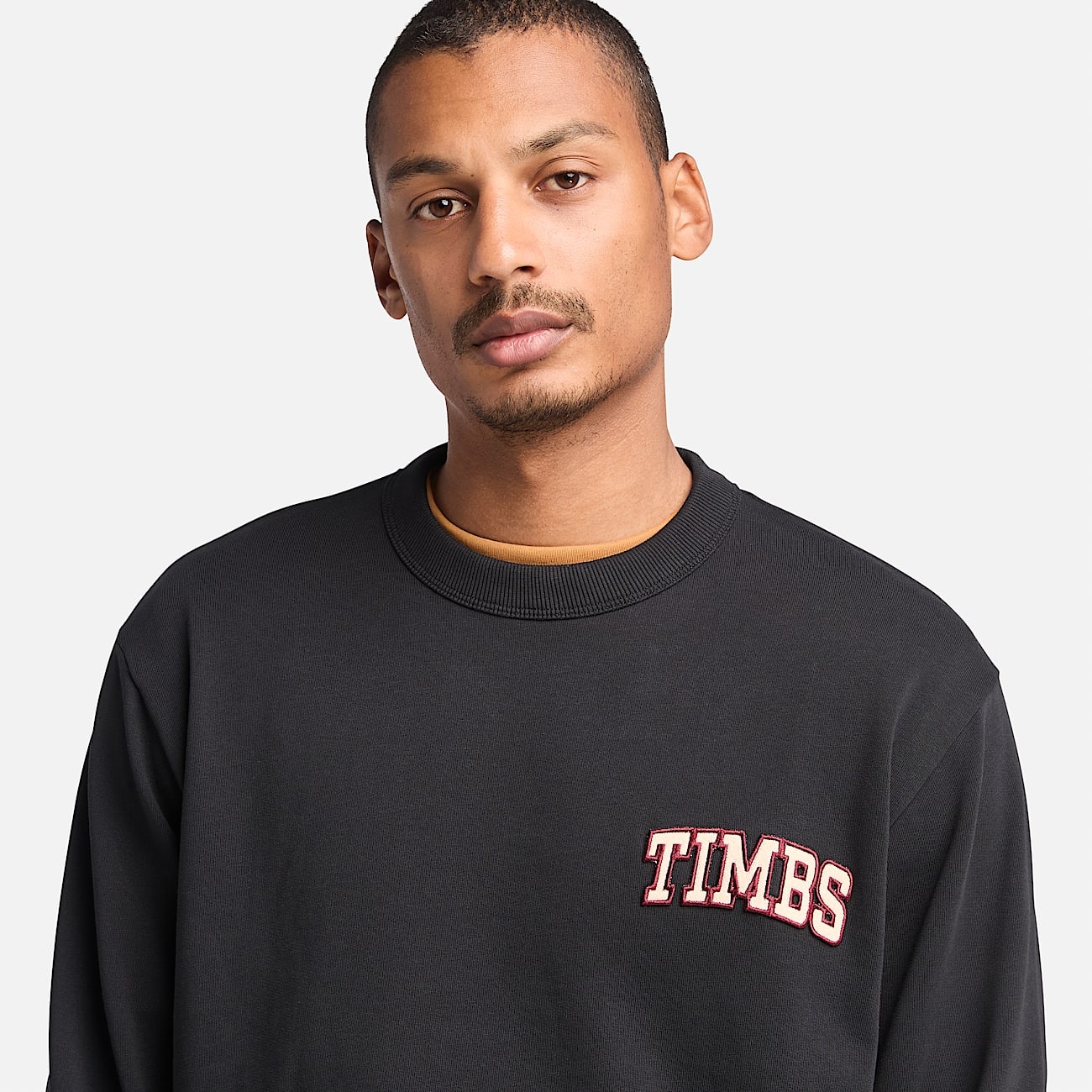 Men's Front Timbs Graphic Crew Neck Sweatshirt - 4