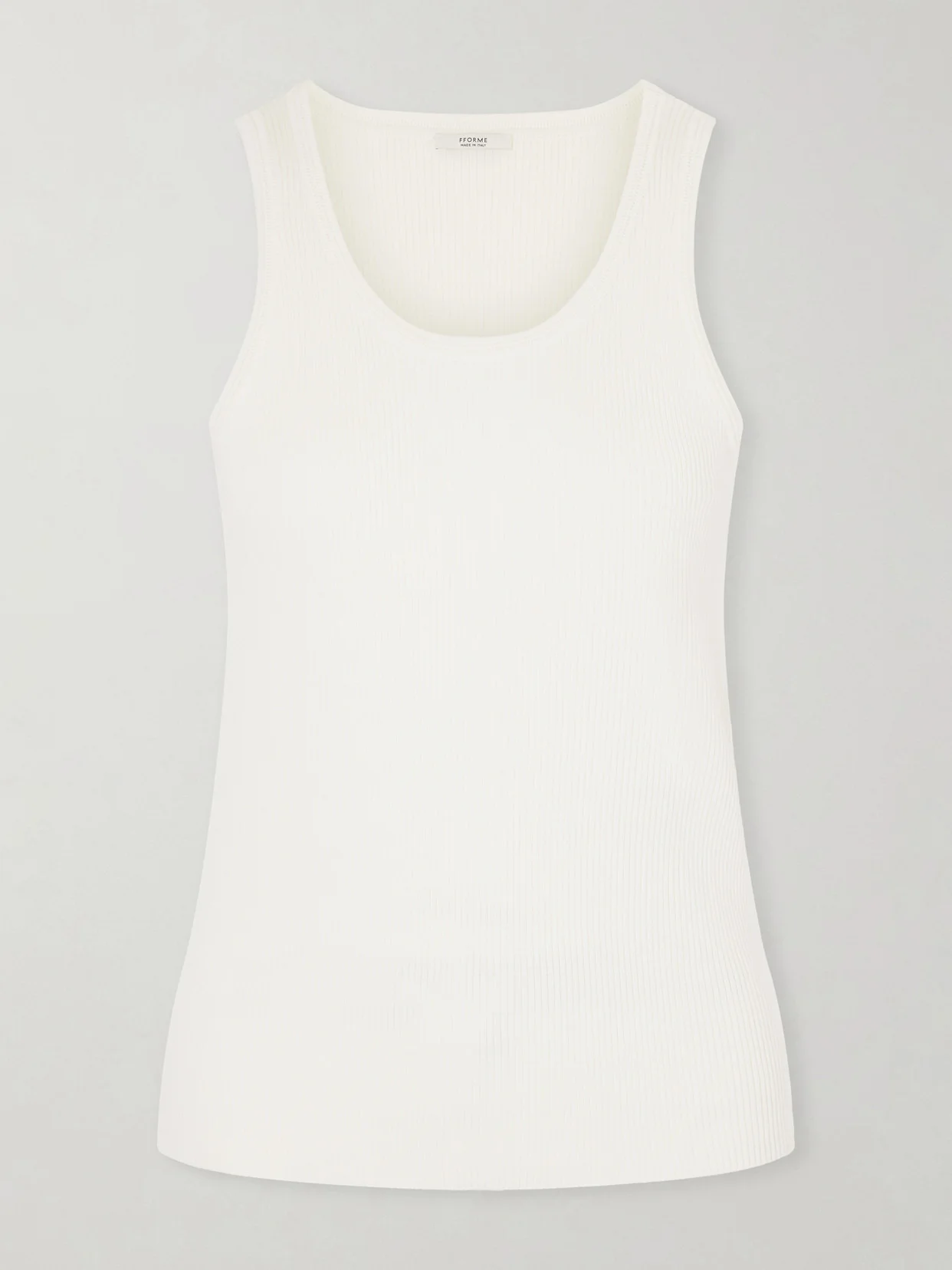 Camilla Ribbed Cotton Tank Top - 1