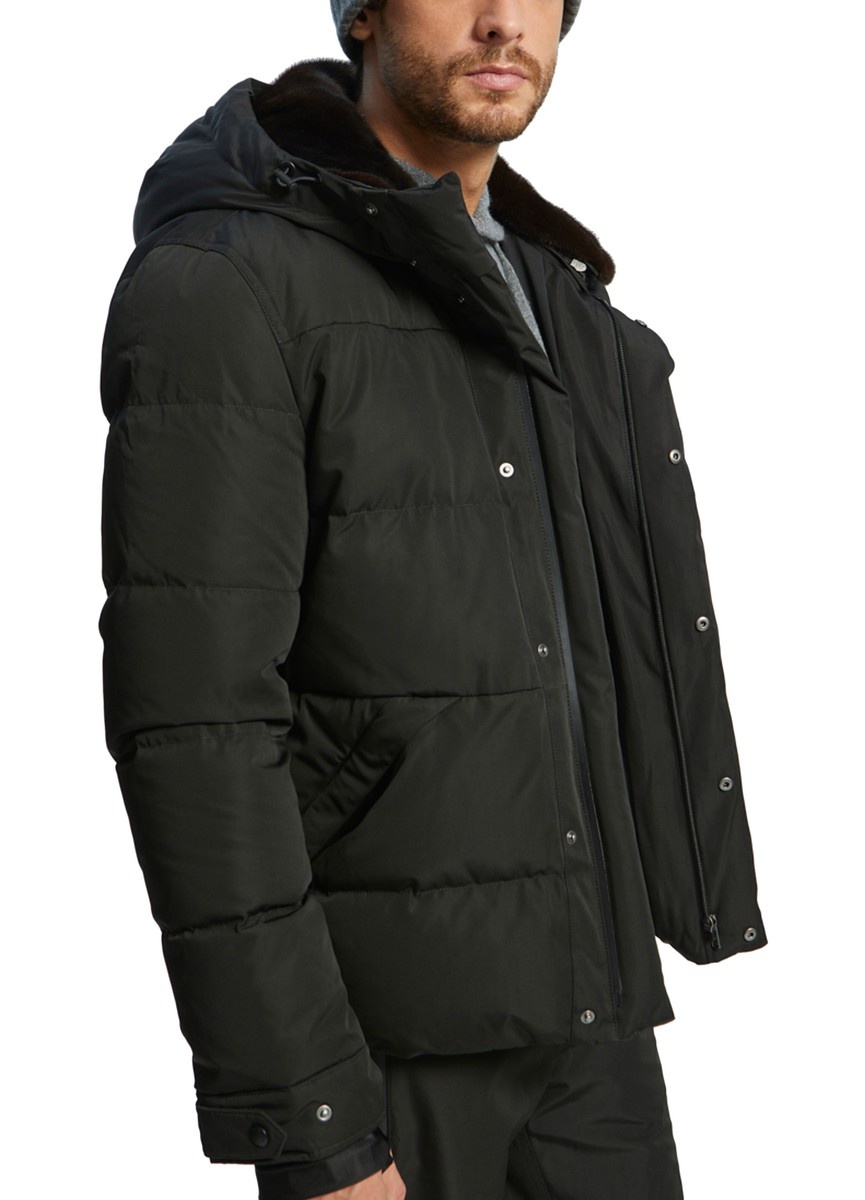 Ski puffer jacket with mink fur hood - 6