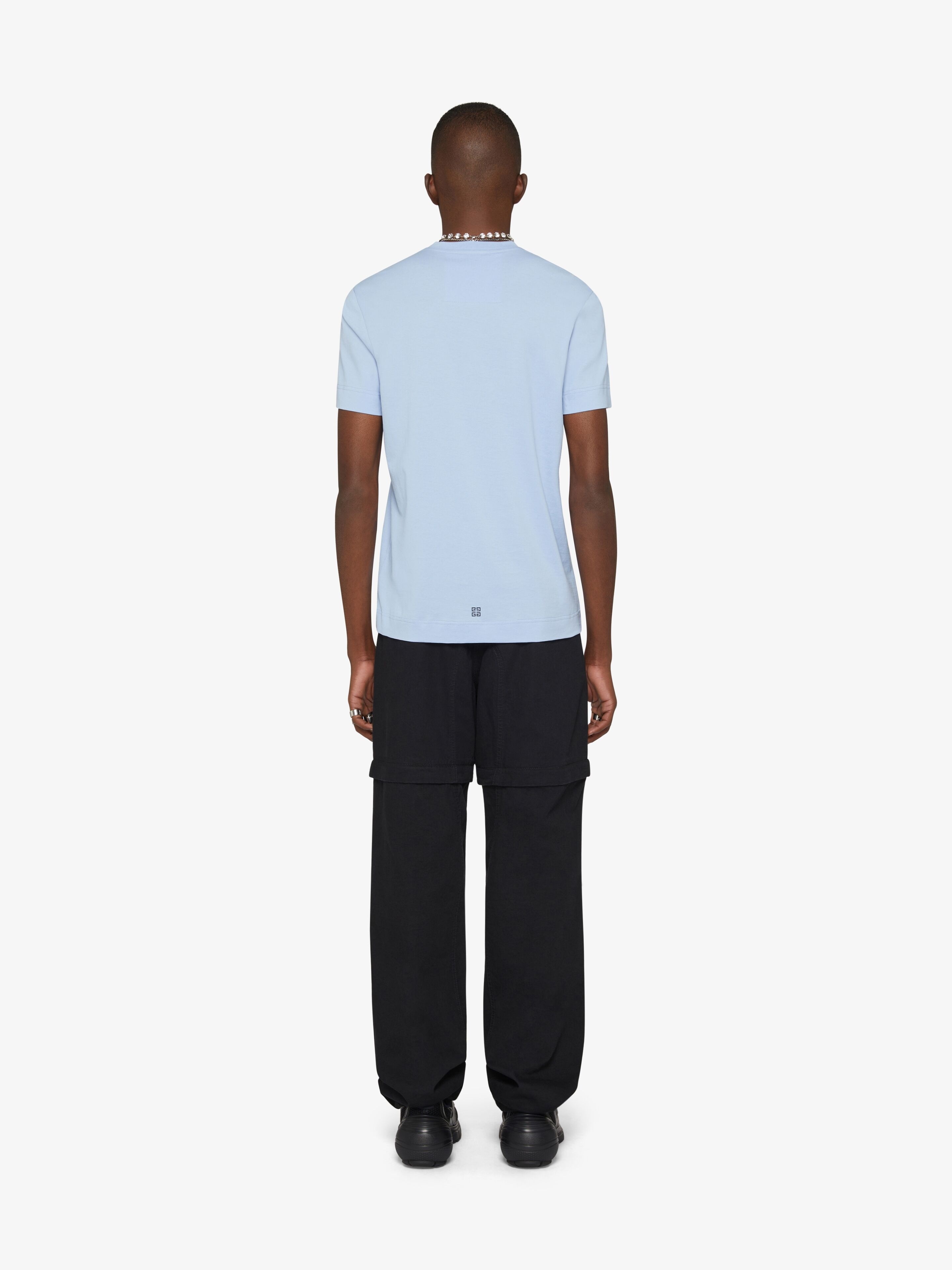 SLIM FIT T-SHIRT IN COTTON WITH GIVENCHY EAGLE PRINT - 4