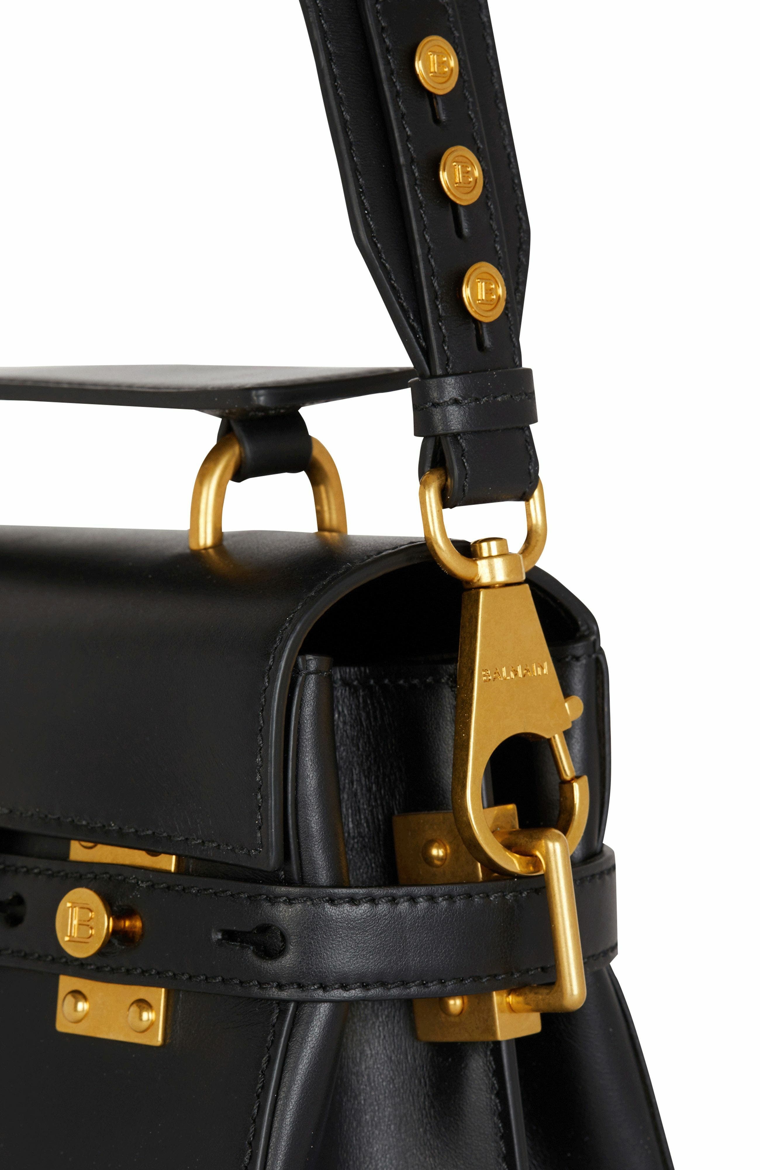 Balmain Smooth leather B-Buzz 23 bag in Black at Nordstrom - 6