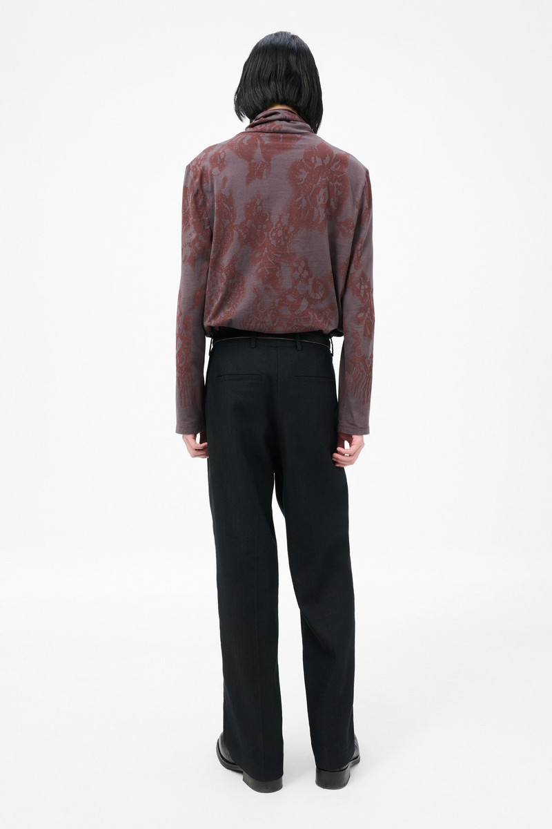 Our Legacy Borrowed Chino Coal Black Link Stripe Weave 5